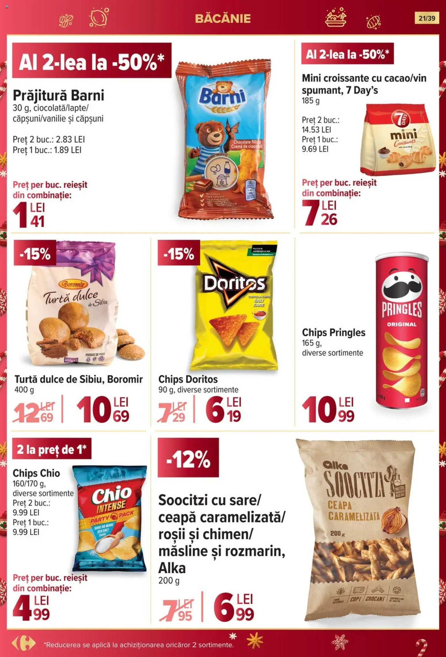 Noul catalog Carrefour – valabil de la 19.11.2025 | Pagină: 21 | Produse: Cremă, Roșii, Turtă dulce, Sare