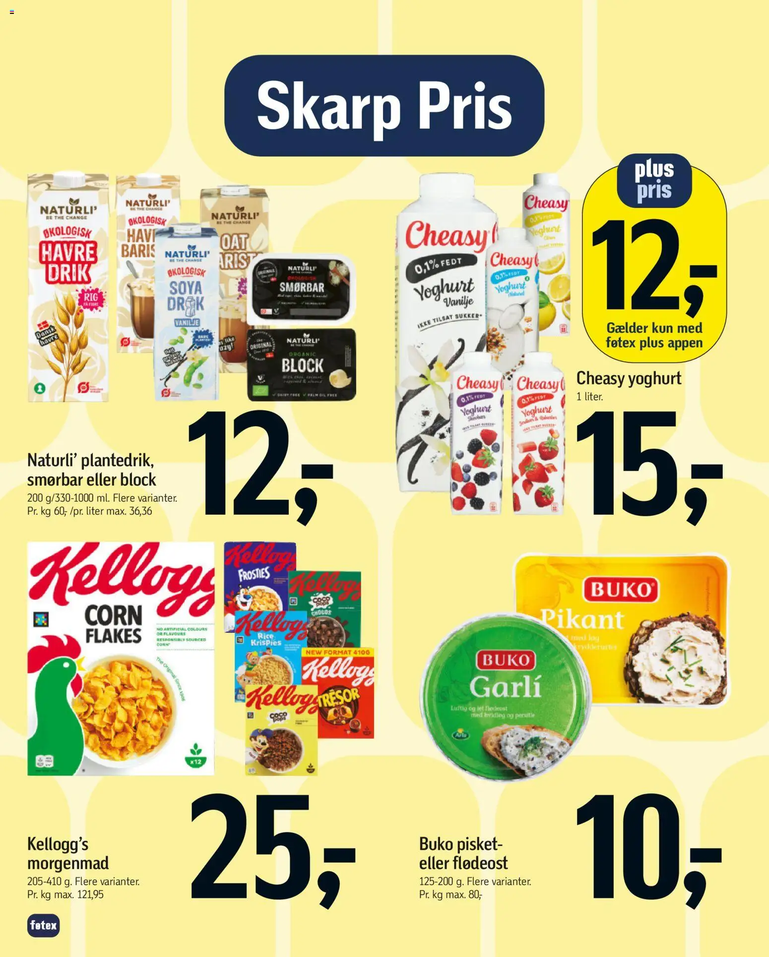 Føtex tilbudsavis – gyldig fra 27.03.2026 | Side: 4 | Produkter: Yoghurt, Mel, Flødeost, Vanilje