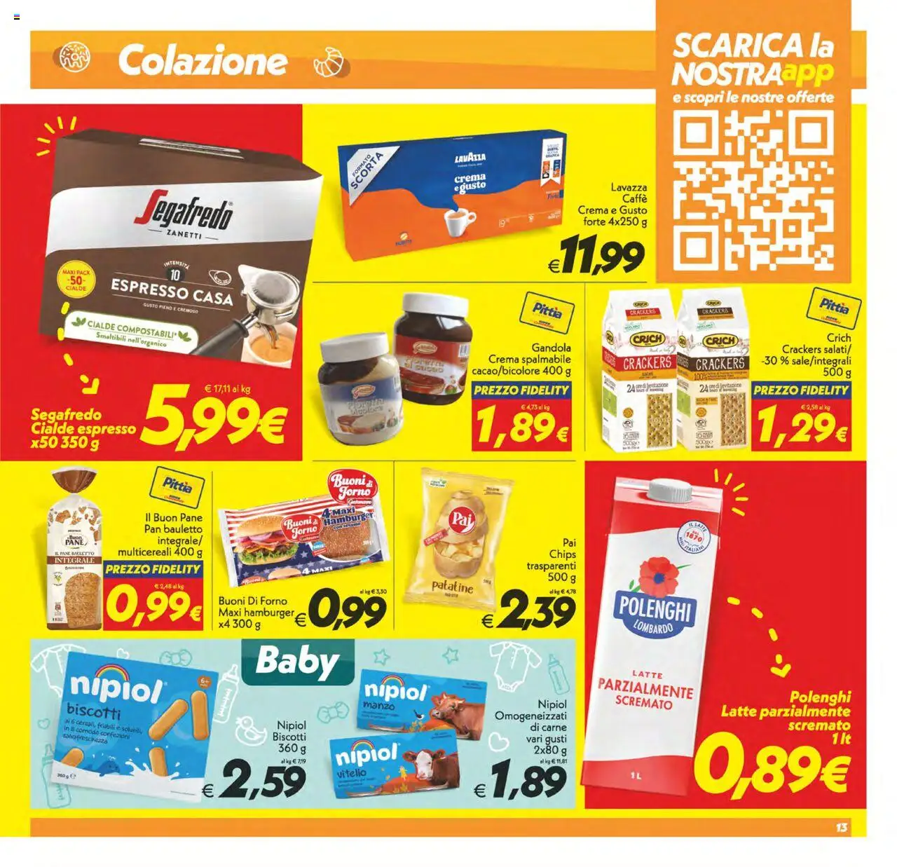 Volantino SuperConveniente del 23.09.2025 | Pagina: 13 | Prodotti: Crema, Caffè, Manzo, Lavazza