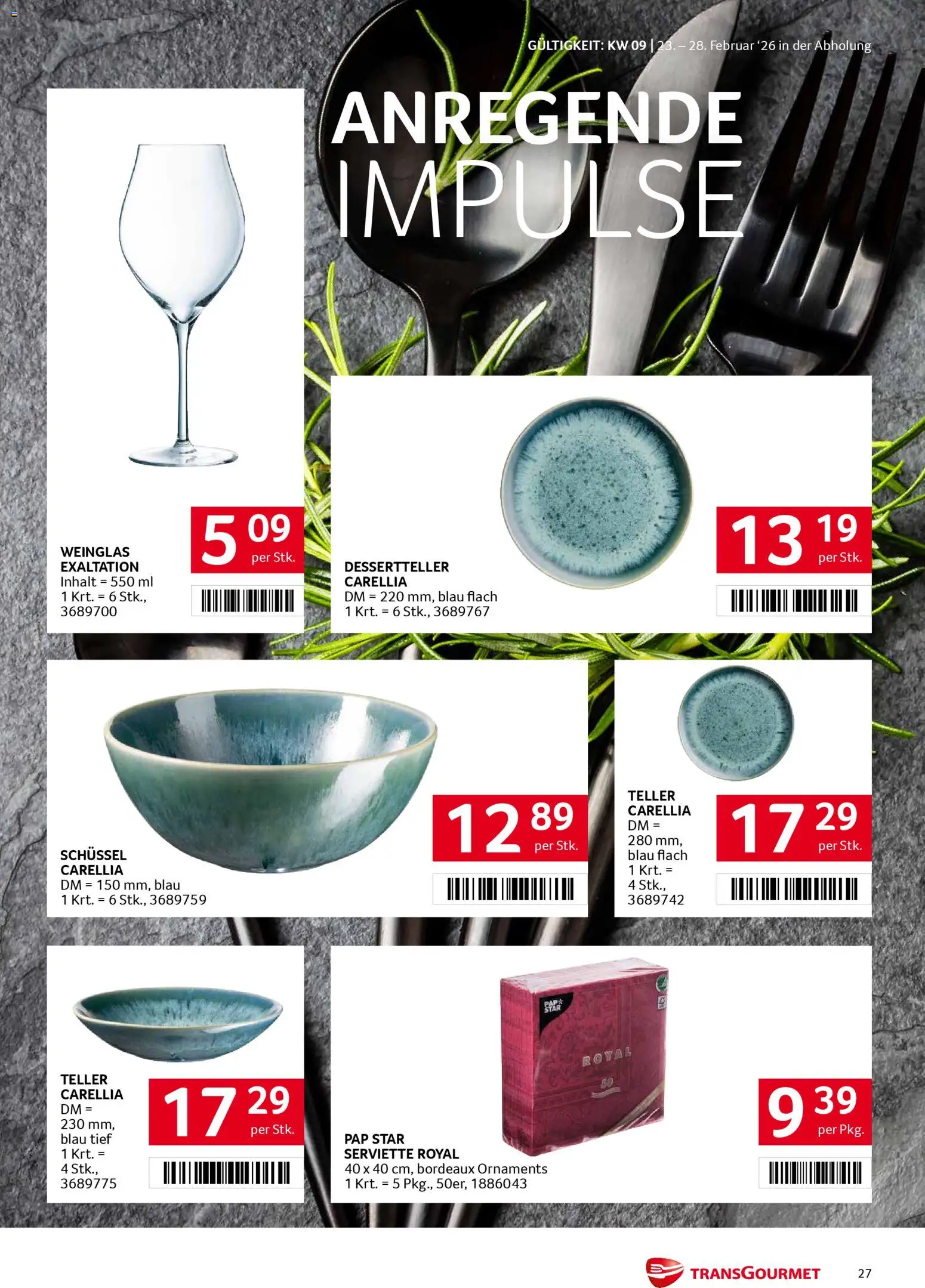 Transgourmet Flugblatt gültig ab 23.02.2026 | Seite: 27
