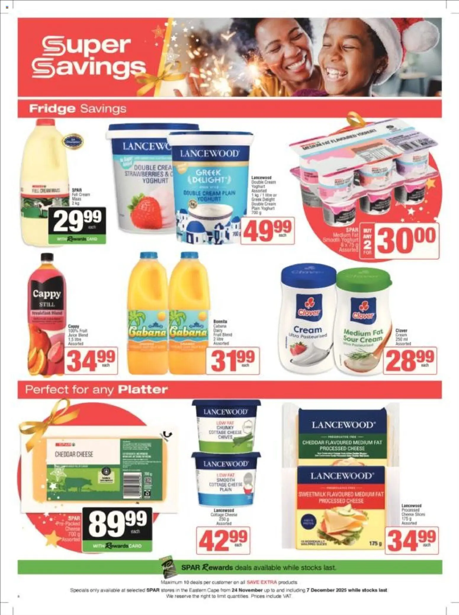 New Spar catalogue – valid from 24.11.2025 | Page: 6 | Products: Yoghurt, Cheese, Strawberries, Cream