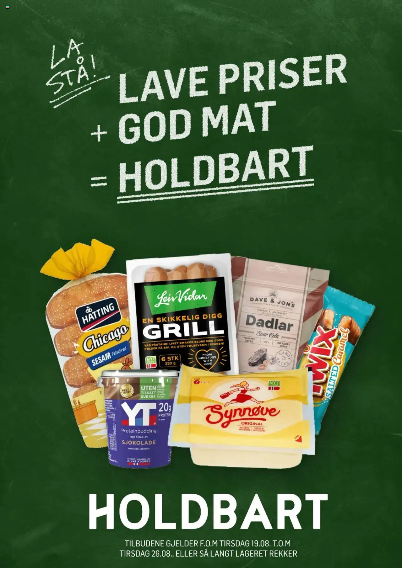  | Side: 1 | Produkter: Sjokolade, Pølser, Sukker, Necessär