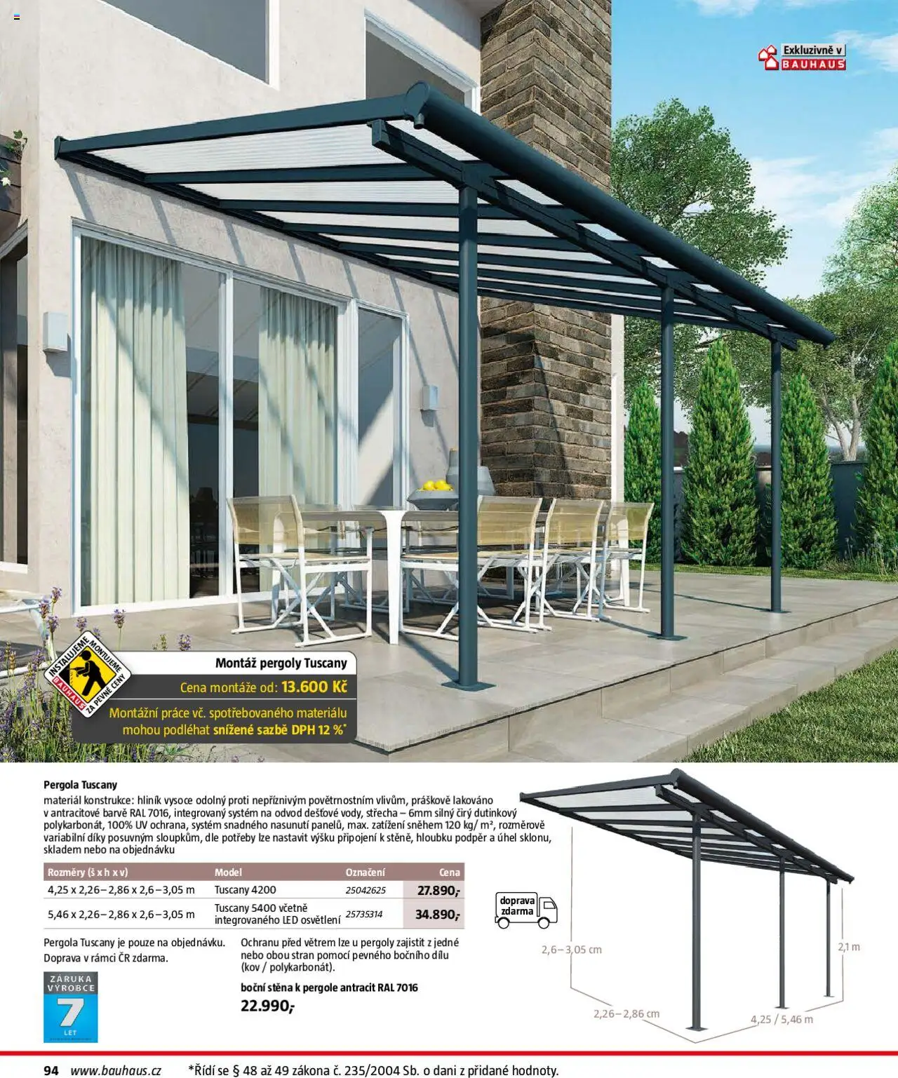 Bauhaus katalog Zahradní nábytek od 01.04.2025 | Strana: 94 | Produkty: LED
