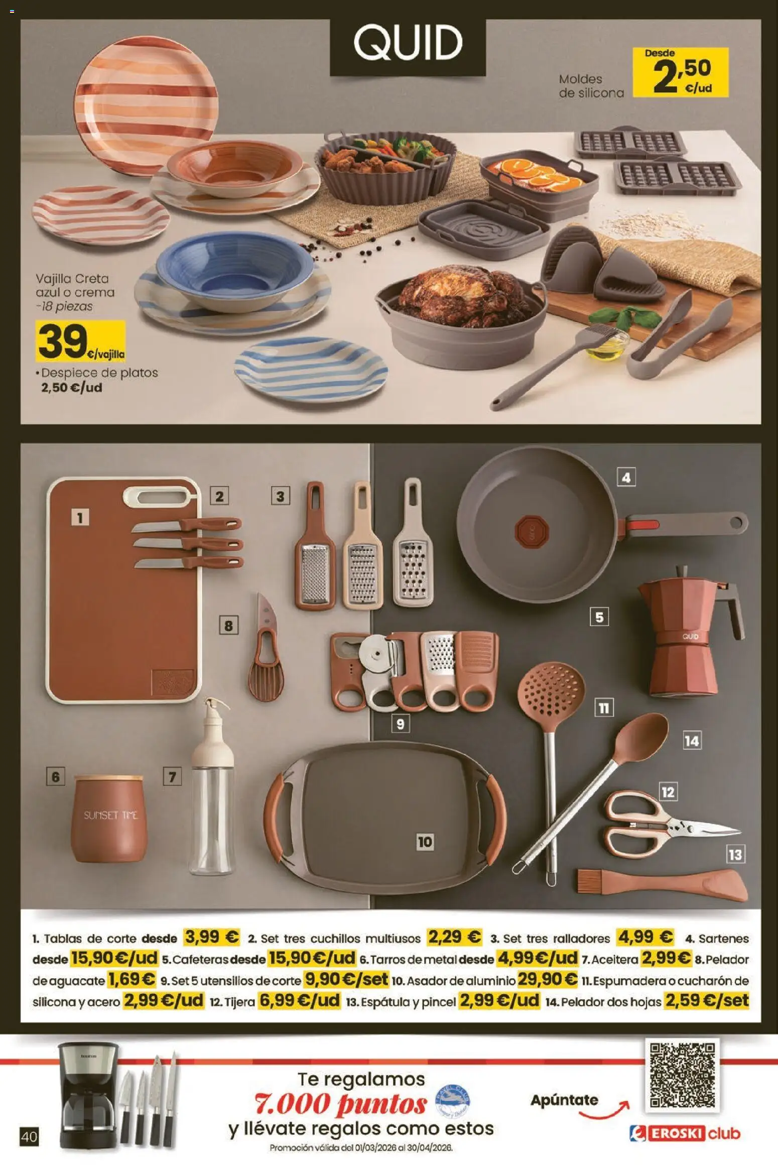 Eroski Qué planazo │ válido desde el 26.03.2026 | Página: 40 | Productos: Crema, Té, Βρεφικό κρεβάτι