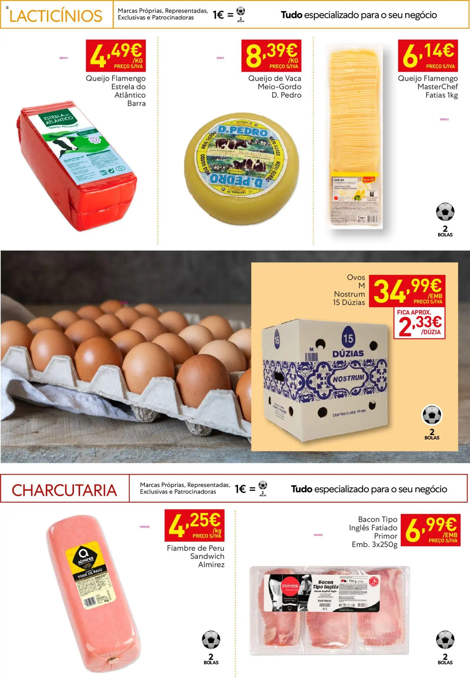 Recheio Horeca │ válido de 17.03.2026 | Página: 45 | Produtos: Bacon, Peru, Primer, Ovos