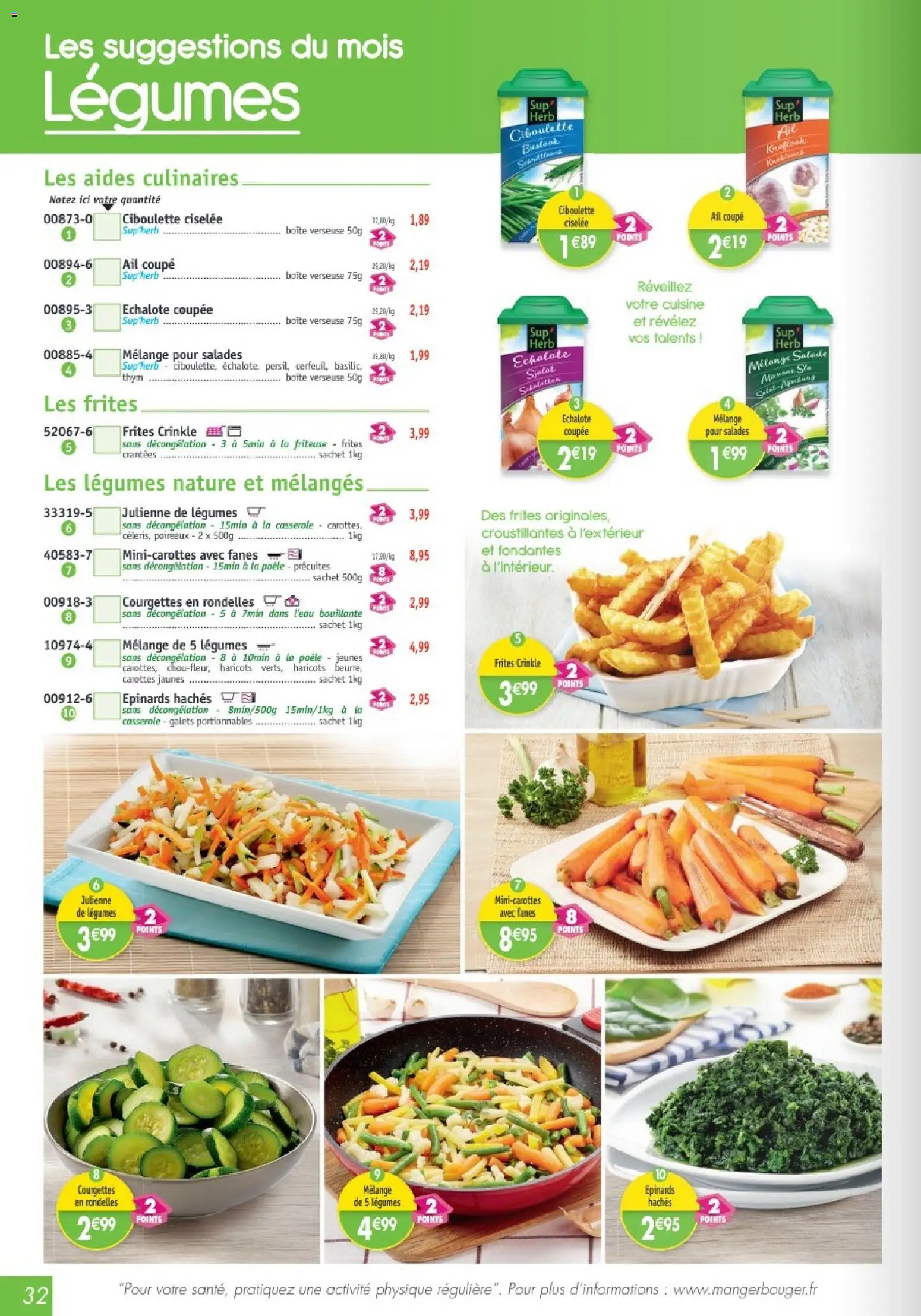 {H1} | Page: 32 | Produits: Carottes, Poêle, Poireaux, Casserole