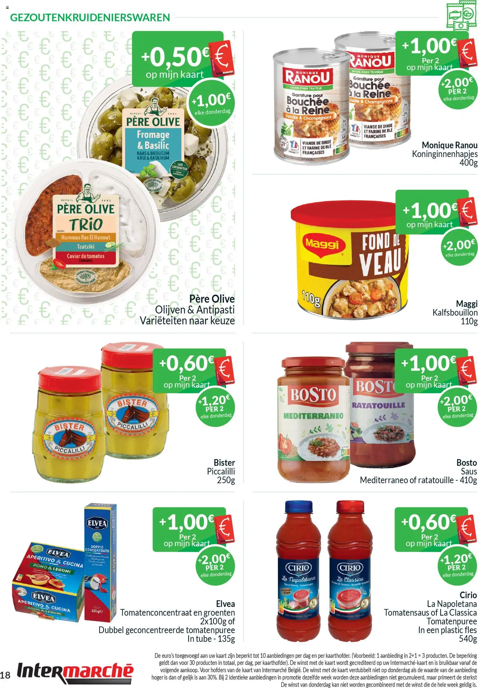 {H1} | Pagina: 18 | Producten: Fles, Olijven, Kaas, Kan