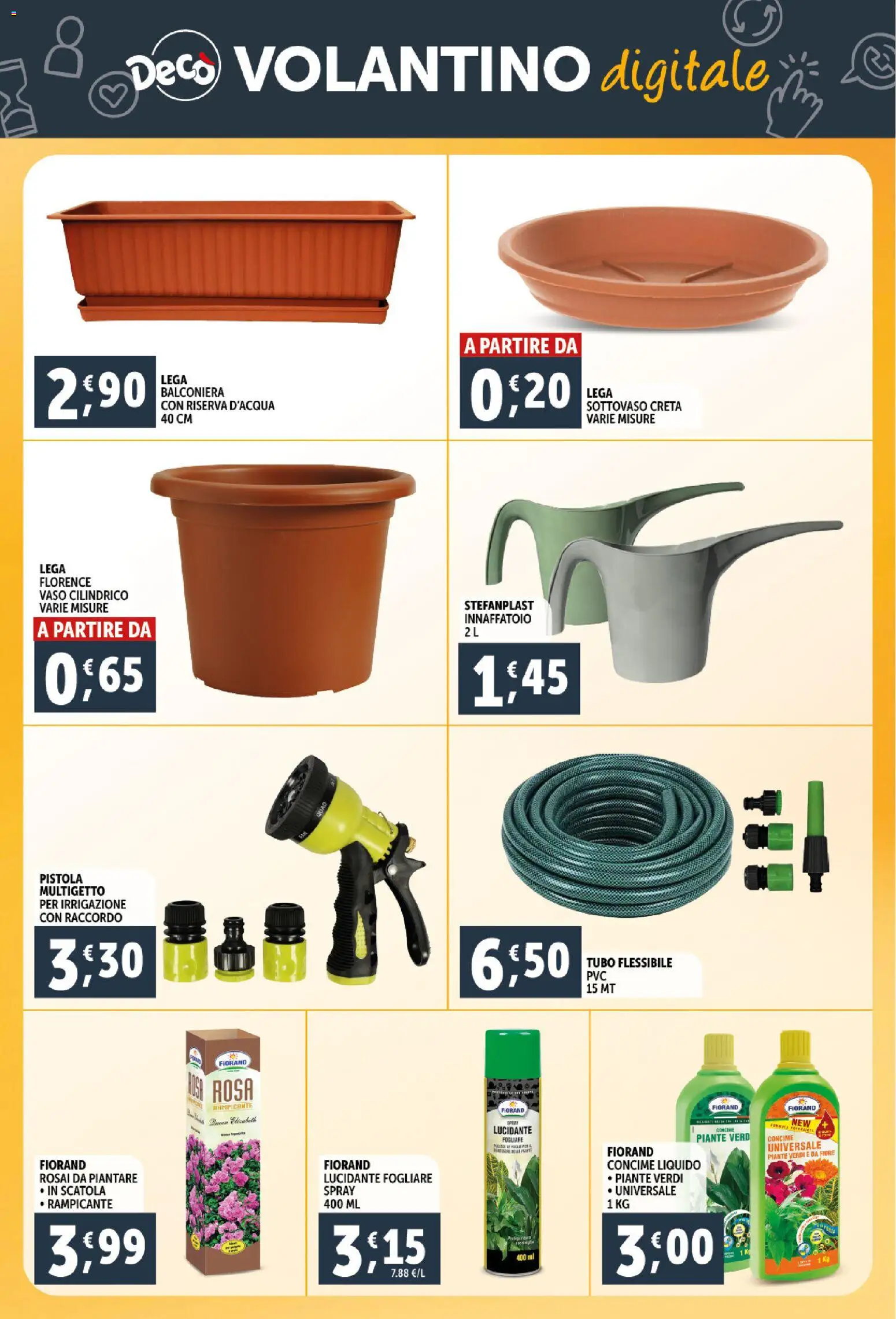 Volantino Decò del 06.03.2026 | Pagina: 29 | Prodotti: Concime, Tubo, Scatola, Vaso