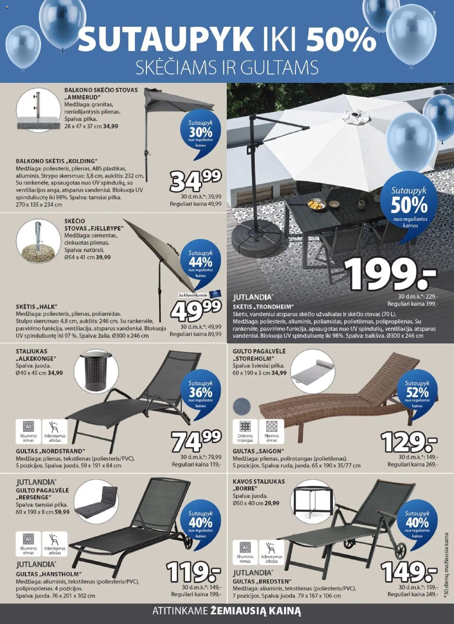 JYSK akcijos nuo 31.03.2026 | Puslapis: 7 | Prekių: Pagalvėlė, Gultas, Stovas, Užvalkalas