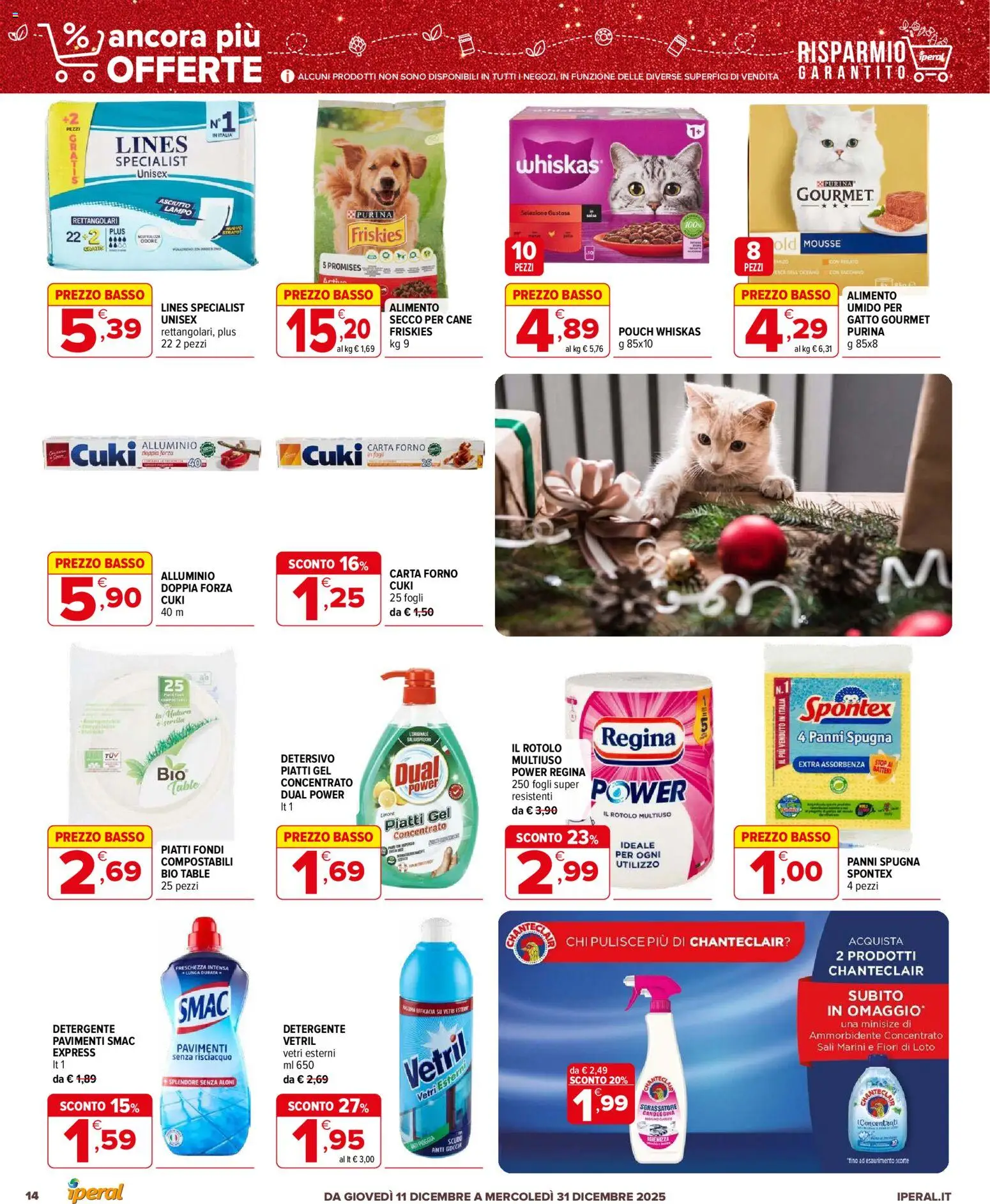 Volantino Iperal del 11.12.2025 | Pagina: 14 | Prodotti: Detergente, Candeggina, Sgrassatore, Forno