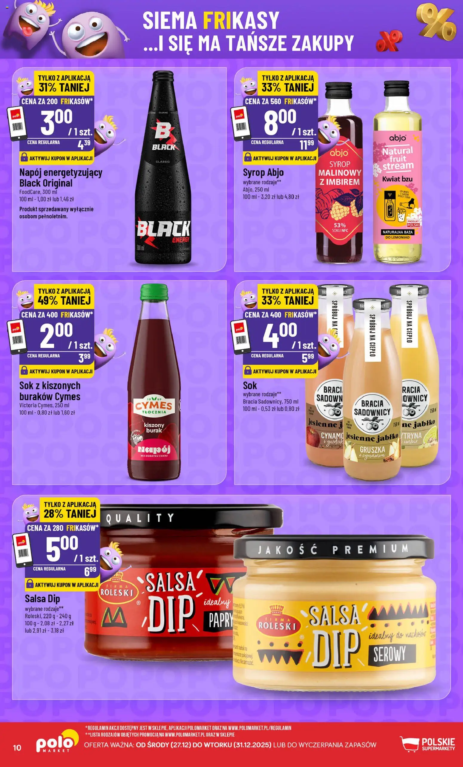 POLOmarket Gazetka - Frikasowe Hity od 27.12.2025 | Strona: 10 | Produkty: Syrop, Cynamon, Goździki, Sok z kiszonych buraków