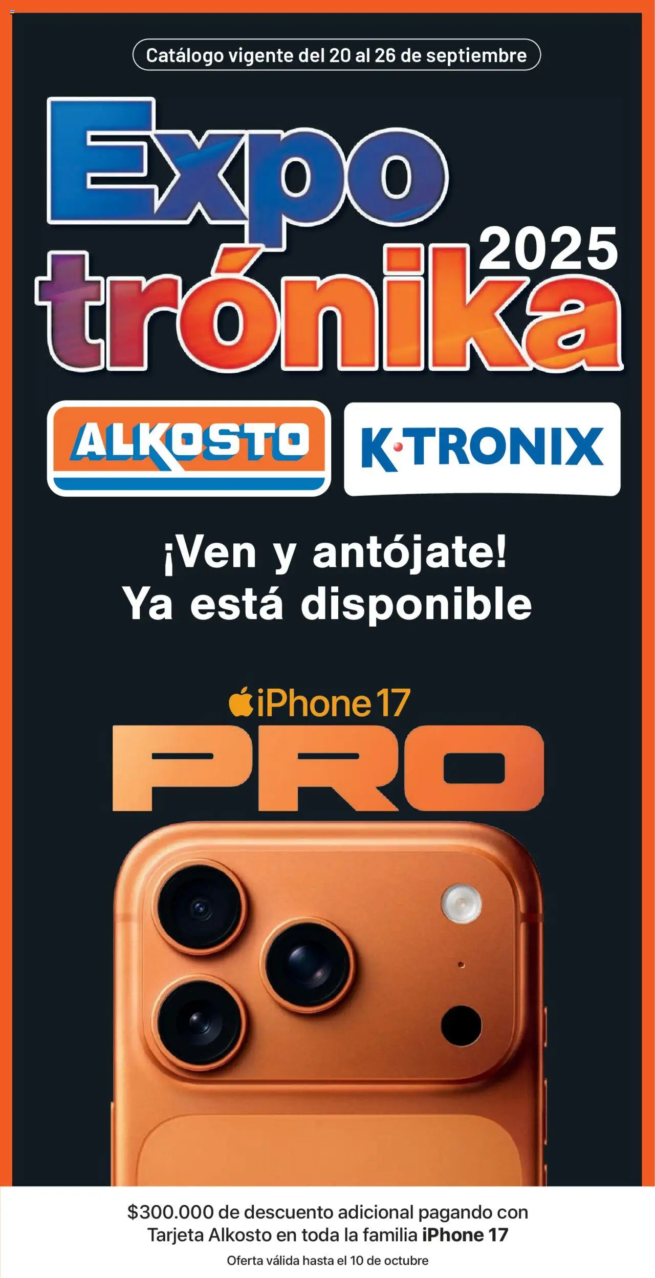 Alkosto folleto │ válido desde el 20.09.2025 | Página: 1 | Productos: Iphone