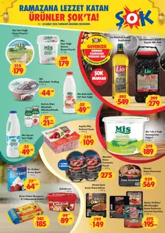 11.02.2026 tarihinden itibaren geçerli olan Şok Market kataloğu önizlemesi | Sayfa: 4 | Ürünler: Ravioli, Makarna sosu, Salatalık, Hurma