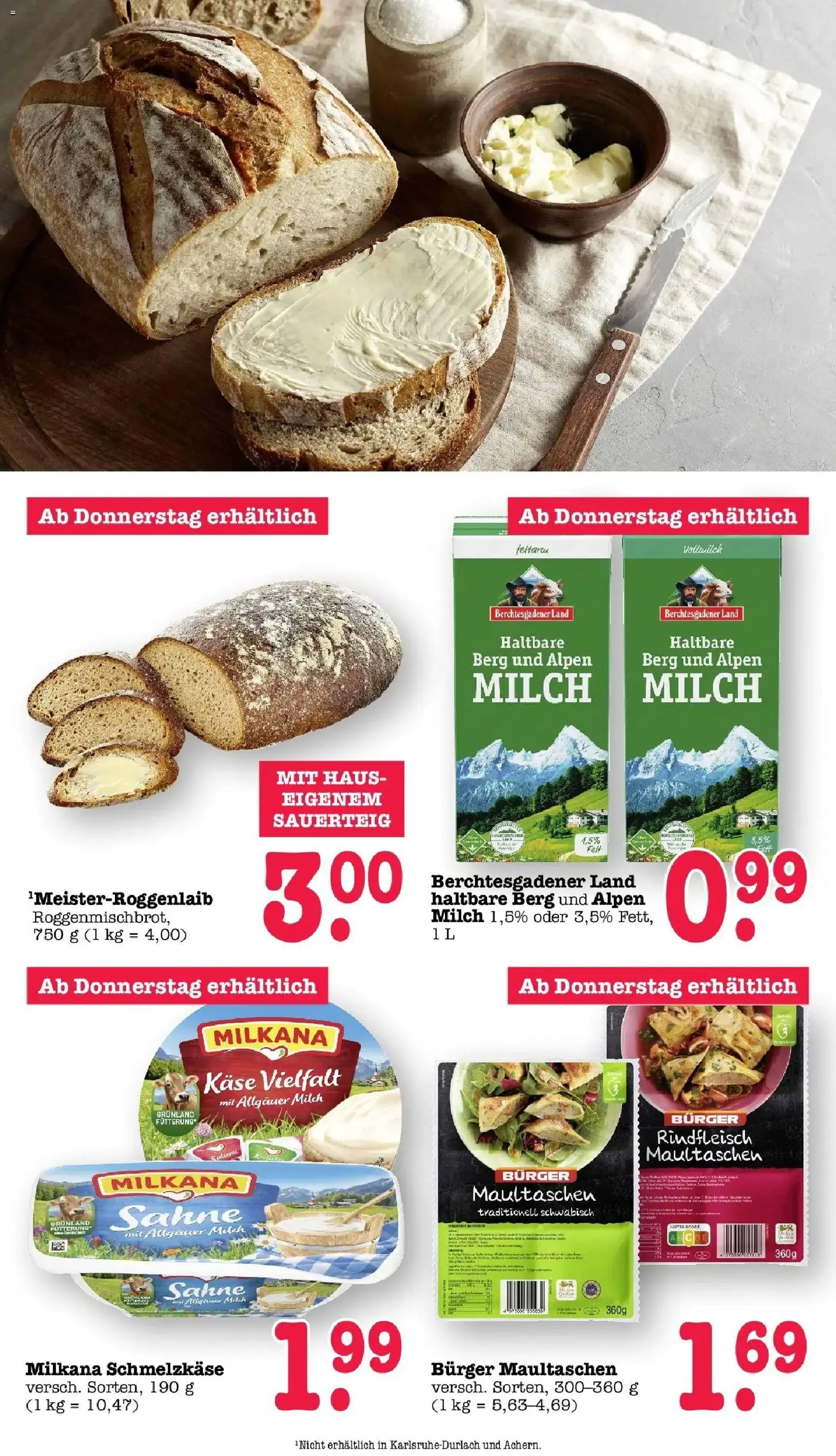 Edeka prospekt Offenbach	 – gültig ab 09.03.2026 | Seite: 63 | Produkte: Käse, Milkana, Burger, Salami