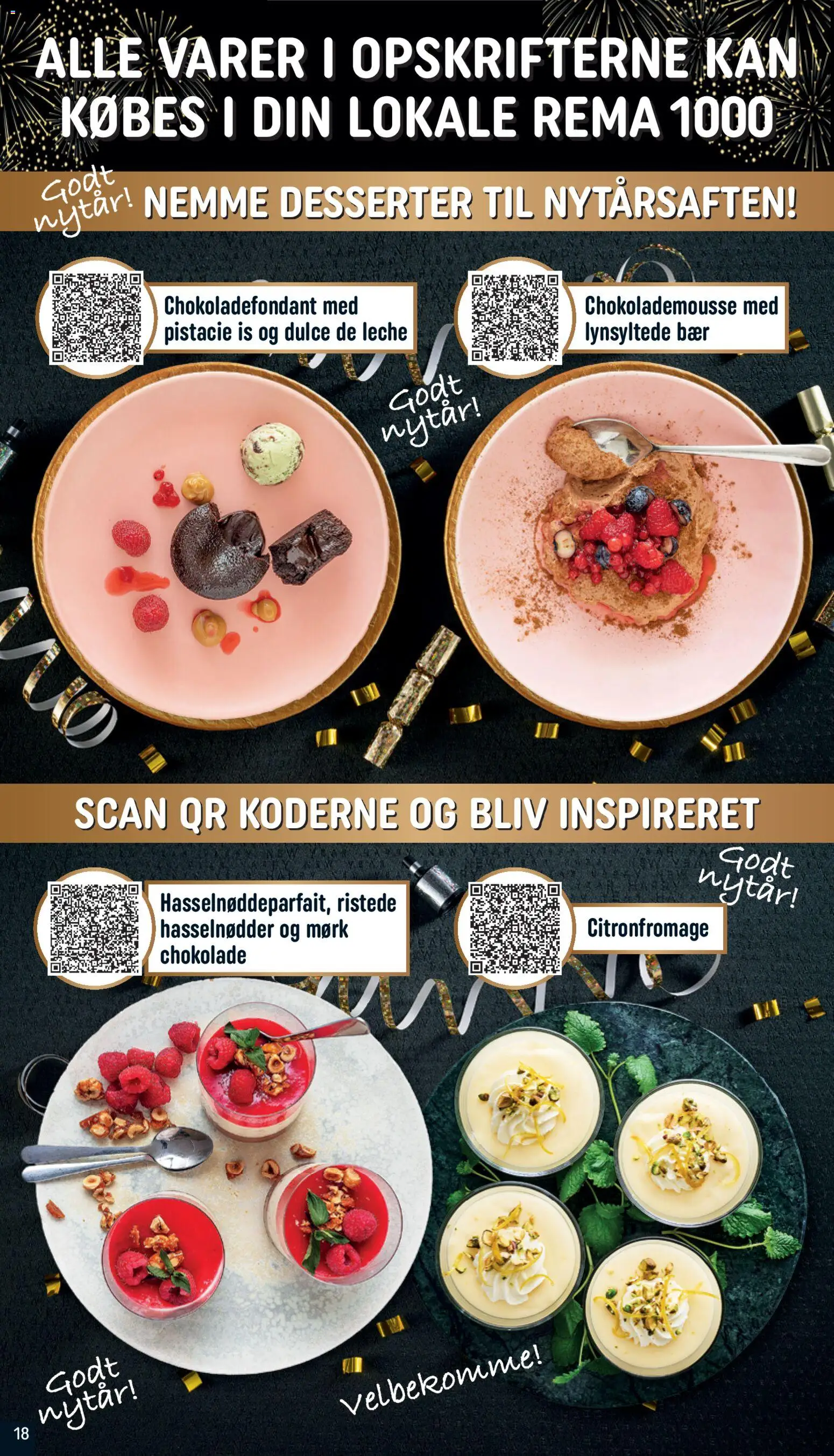Rema 1000 tilbudsavis – gyldig fra 27.12.2025 | Side: 18 | Produkter: Chokolade, Hasselnødder, Is