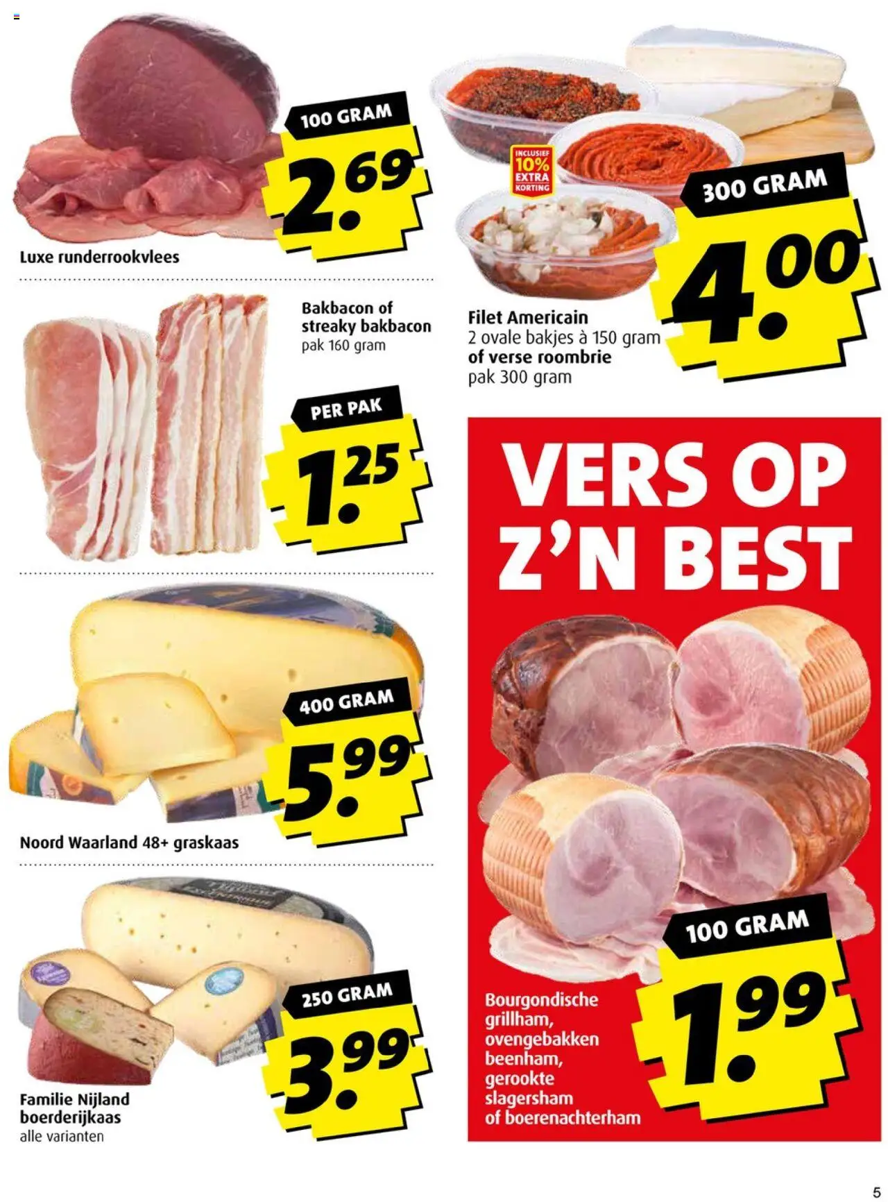  | Pagina: 5 | Producten: Ham, Bacon