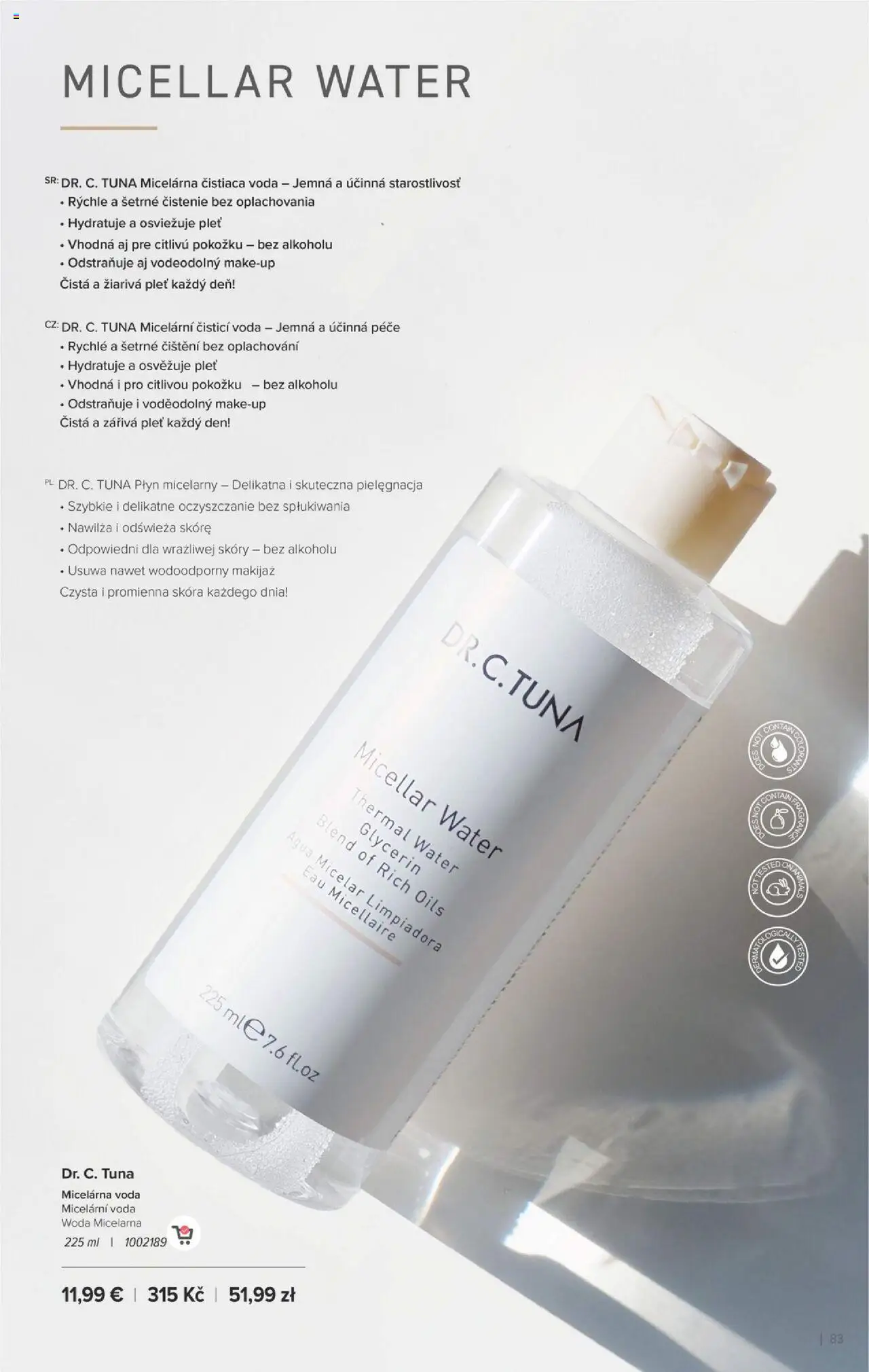 Nové Farmasi akcie – leták je platný od 24.09.2025 | Strana: 83 | Produkty: Voda