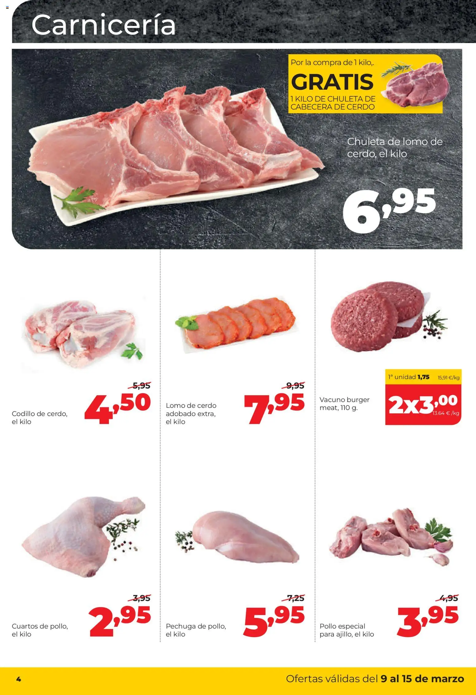 Alimerka folleto Asturias │ válido desde el 09.03.2026 | Página: 4 | Productos: Cerdo