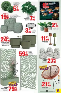 Bazarland - Prévisualisation de Bazarland catalogue valide à partir de 01.04.2026 | Page: 7 | Produits: Jardinière, Guirlande solaire, Palmier, Lampe