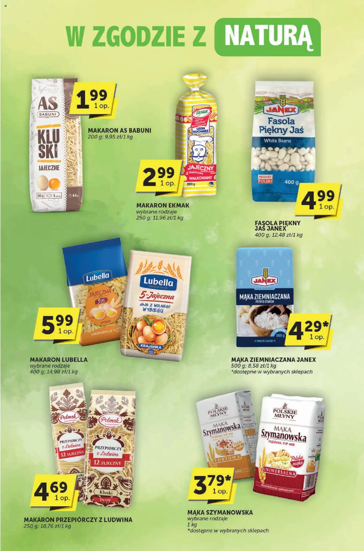 ABC Gazetka - Katalog od 30.10.2025 | Strona: 10 | Produkty: Mąka ziemniaczana, Fasola piękny jaś, Makaron, Jaja