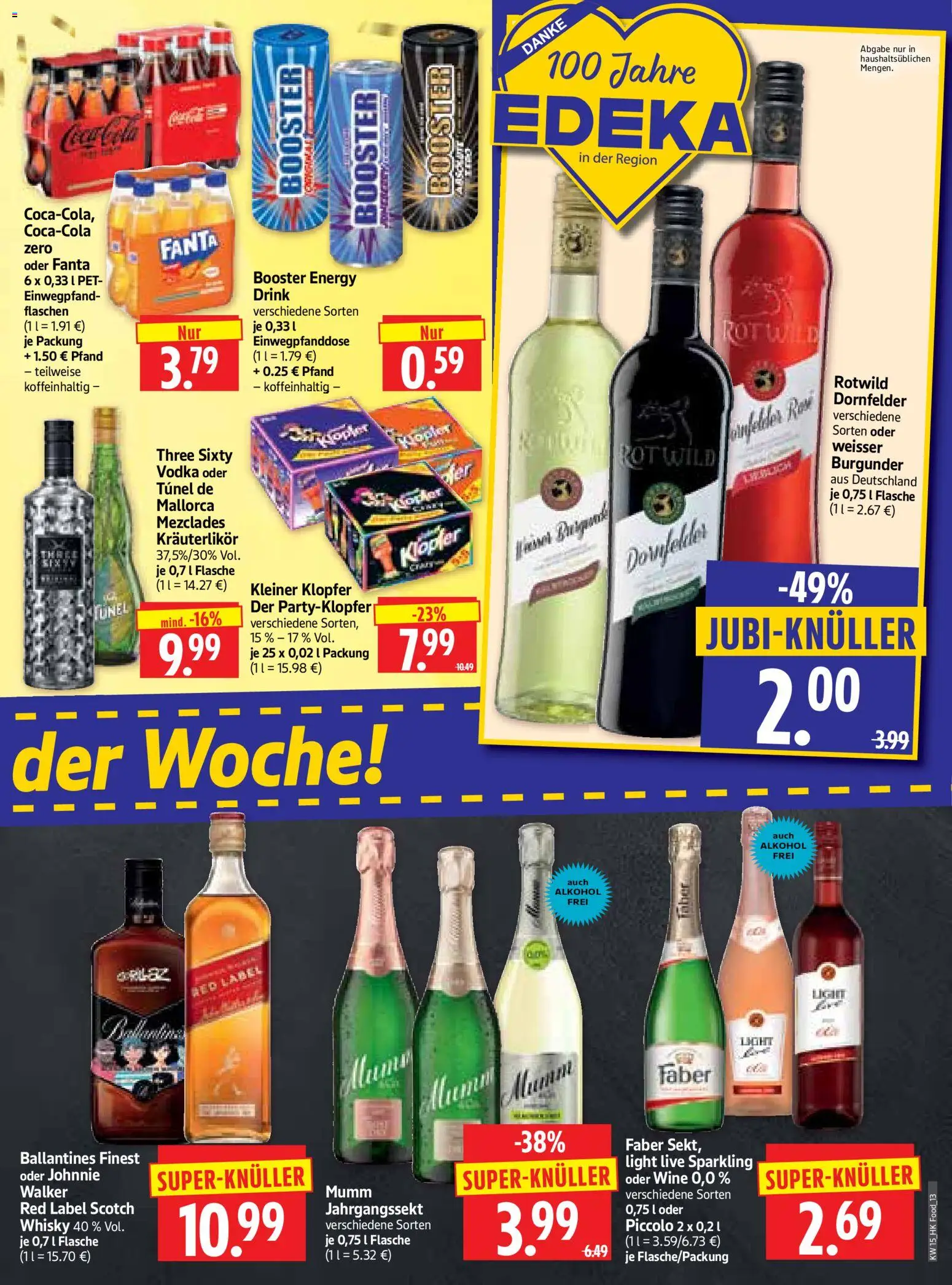 HERKULES Prospekt 	 – gültig ab 07.04.2026 | Seite: 13 | Produkte: Whisky, Fanta, Energy, Vodka