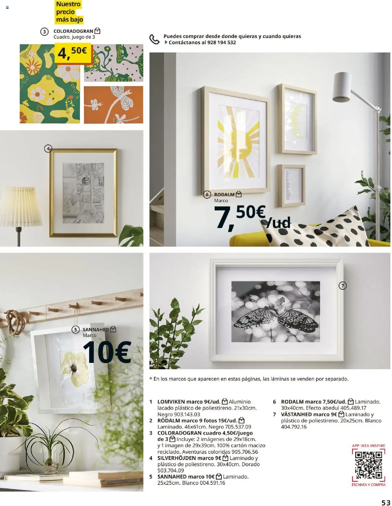 Catálogo IKEA Accesorios y decoración │ válido desde el 04.02.2025 | Página: 53 | Productos: Marco