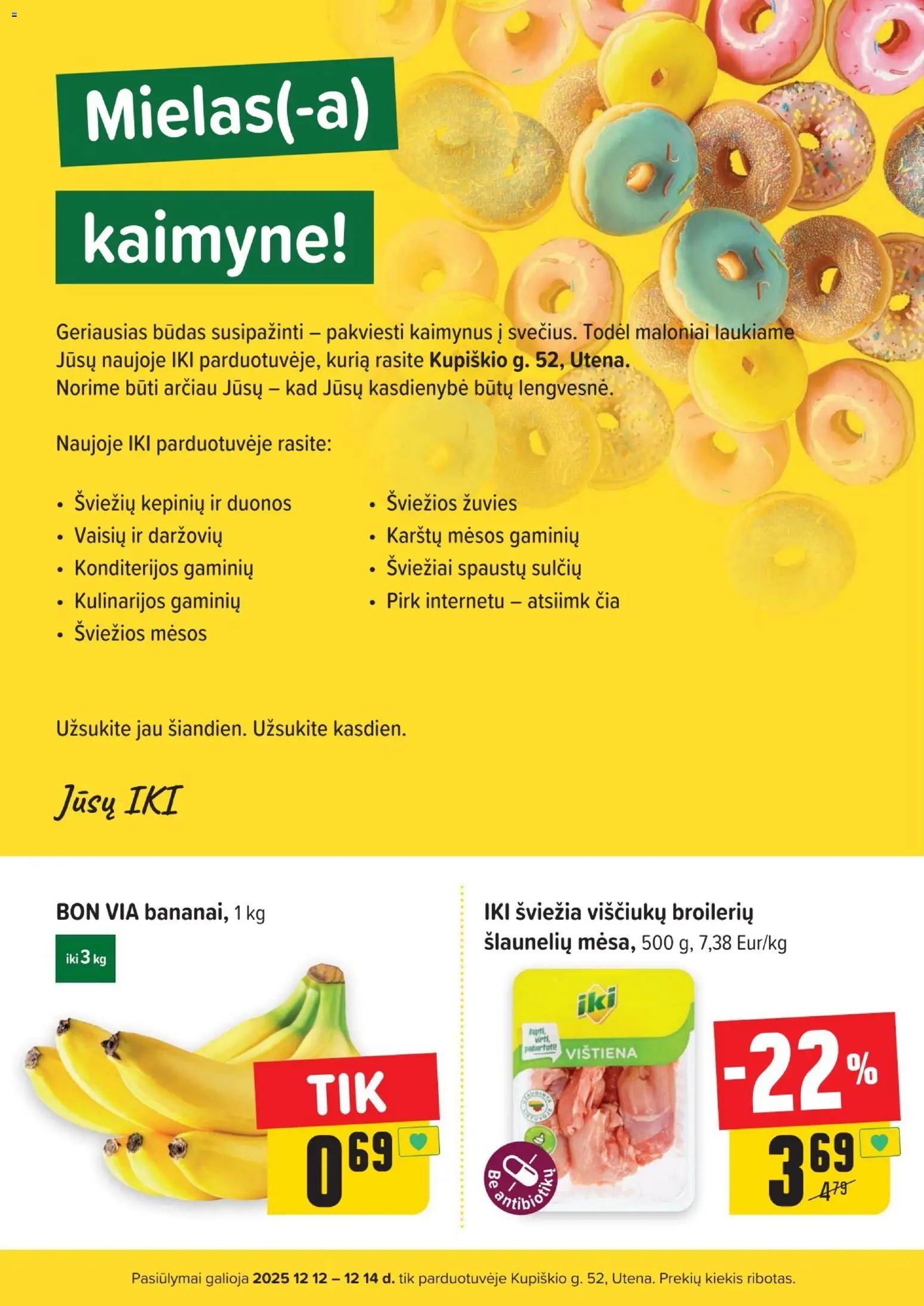 IKI akcijos nuo 12.12.2025 | Puslapis: 3 | Prekių: Vištiena