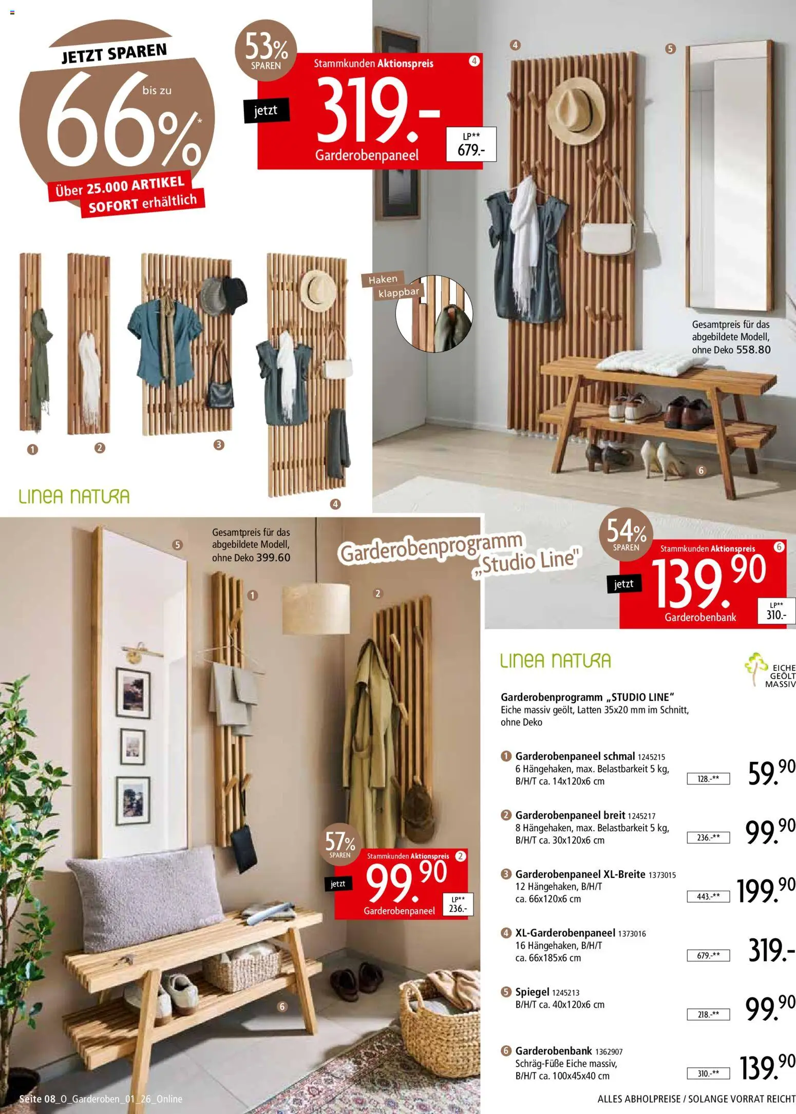 Zurbrüggen Garderoben-Trends – gültig ab 21.03.2026 | Seite: 8 | Produkte: Spiegel