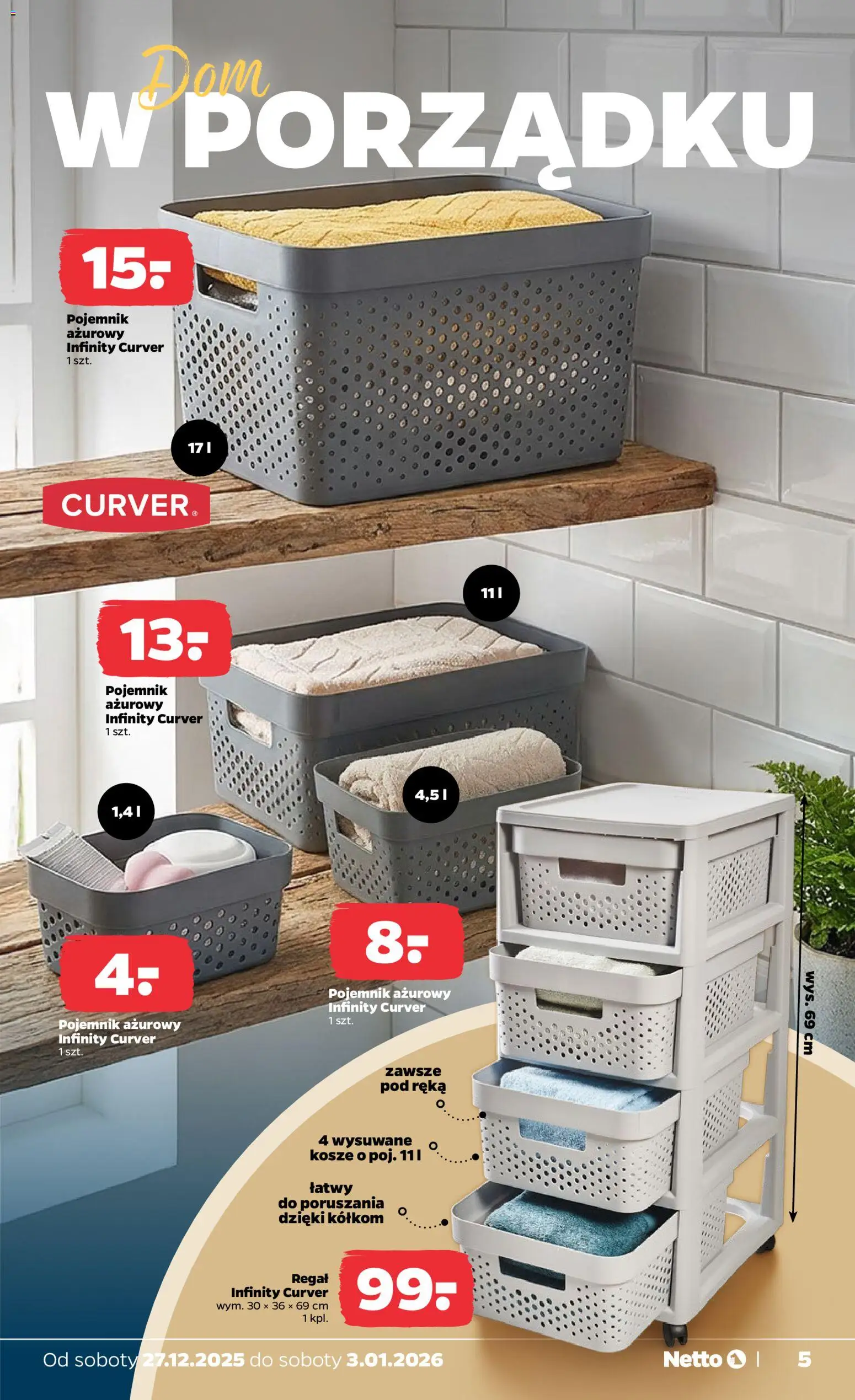 Netto gazetka - Non Food od 27.12.2025 | Strona: 5 | Produkty: Regał