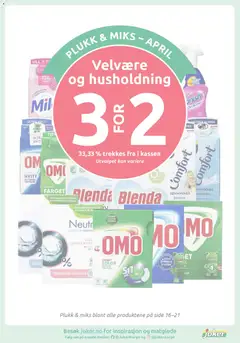 Forhåndsvisning av Joker kundeavis gyldig fra 14.04.2026 | Side: 21 | Produkter: Tøymykner, Vask, Упаковочная бумага, Вермішель