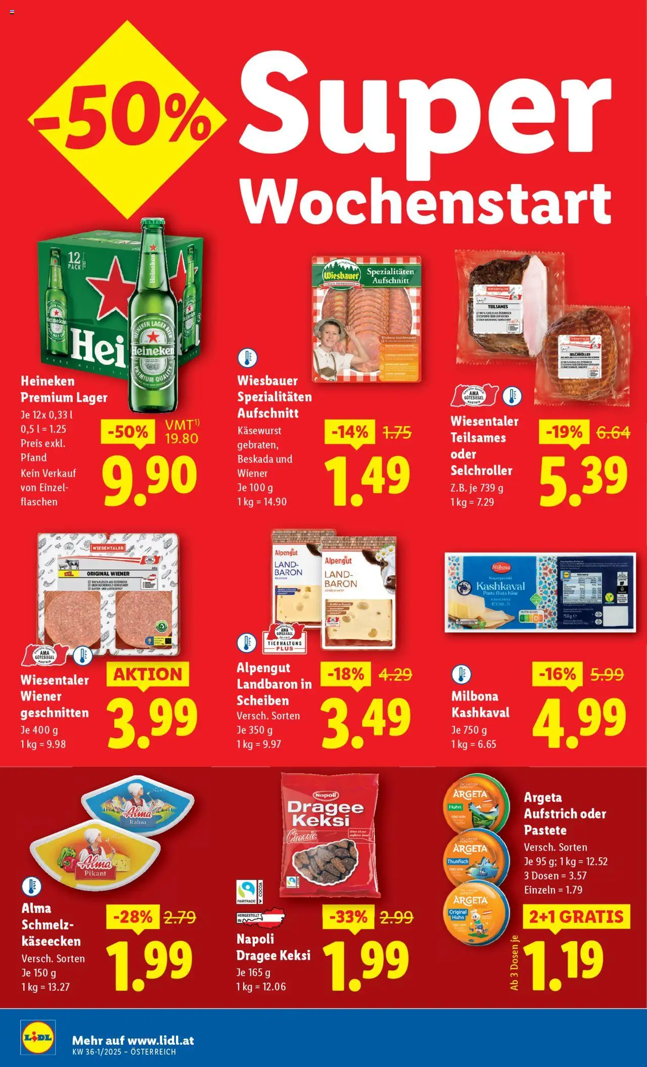 Lidl Flugblatt - Altenmarkt im Pongau, St. Johann im Pongau, Zell am See gültig ab 28.08.2025 | Seite: 36 | Produkte: Pasta, Käse