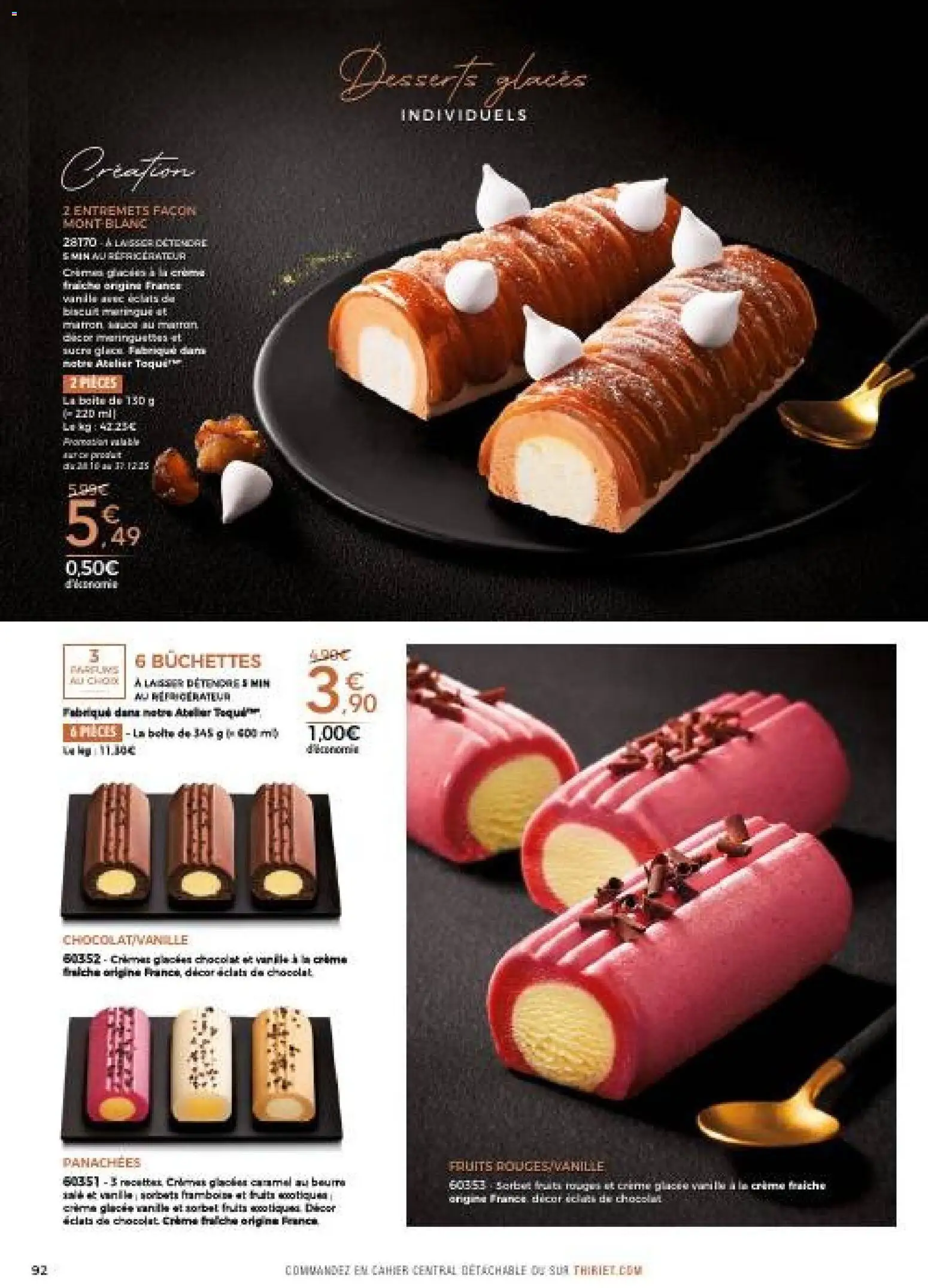 {H1} | Page: 92 | Produits: Beurre, Chocolat, Crème fraiche, Crème