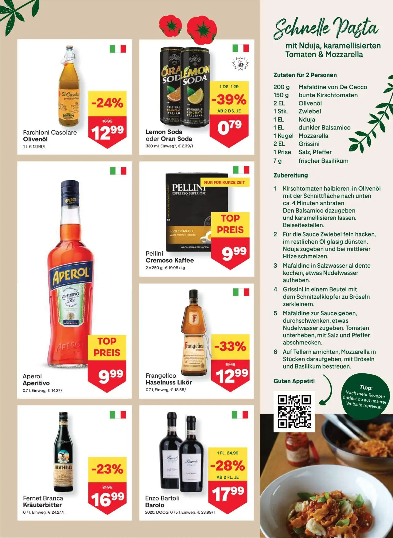 MPREIS Absam gültig ab 21.08.2025 | Seite: 7 | Produkte: Pasta, Öl, Kaffee, Tomaten