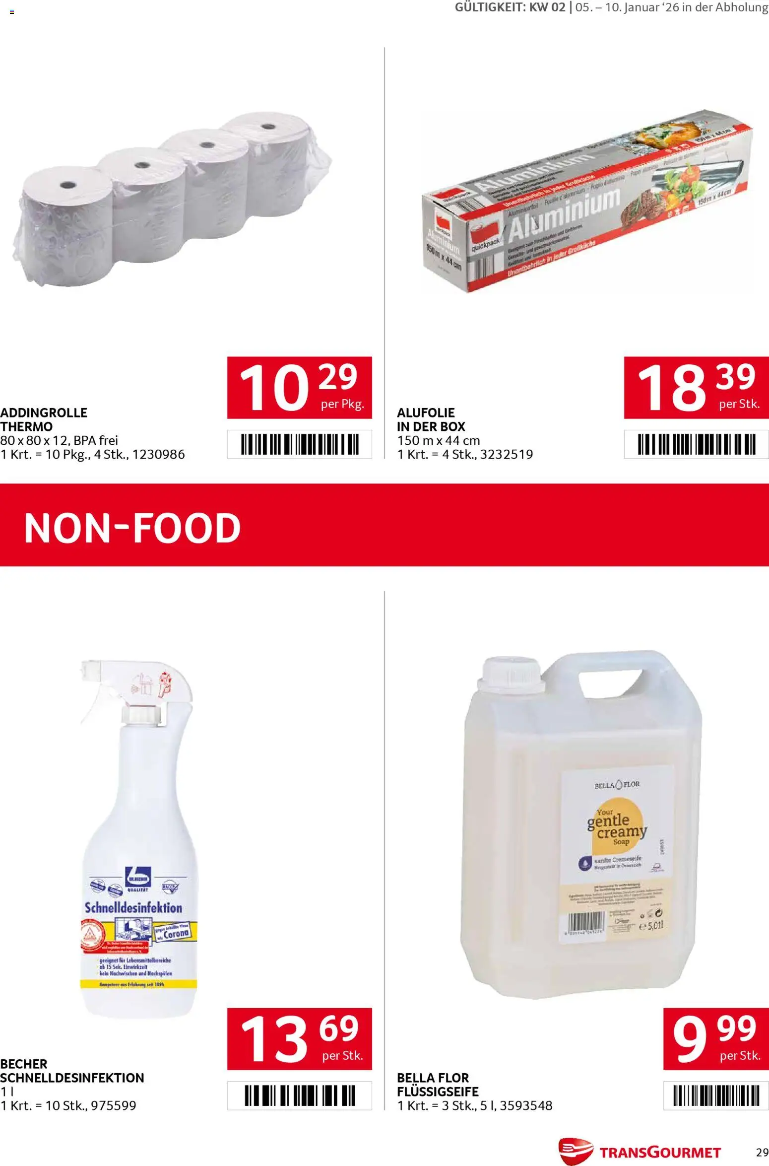 Transgourmet Flugblatt gültig ab 05.01.2026 | Seite: 28 | Produkte: Box