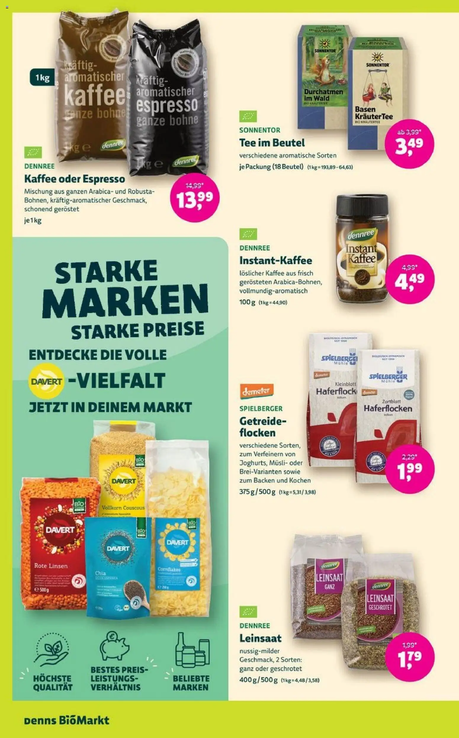 Denns BioMarkt Angebote – gültig ab 08.04.2026 | Seite: 10 | Produkte: Musli, Mühle, Kaffee, Tee