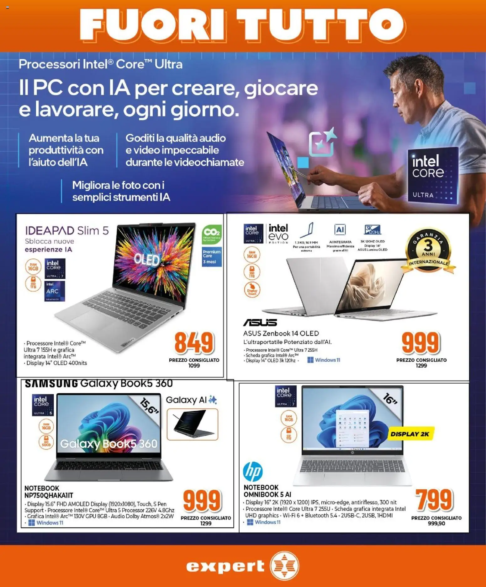 Volantino Expert del 27.12.2025 | Pagina: 16 | Prodotti: Samsung Galaxy, PC, Video, Samsung