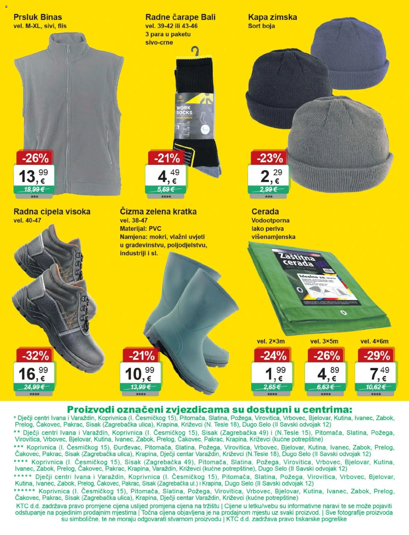 KTC katalog | vrijedi od 12.11.2025 | Stranica: 16 | Proizvodi: Prsluk, Čarape, Kapa