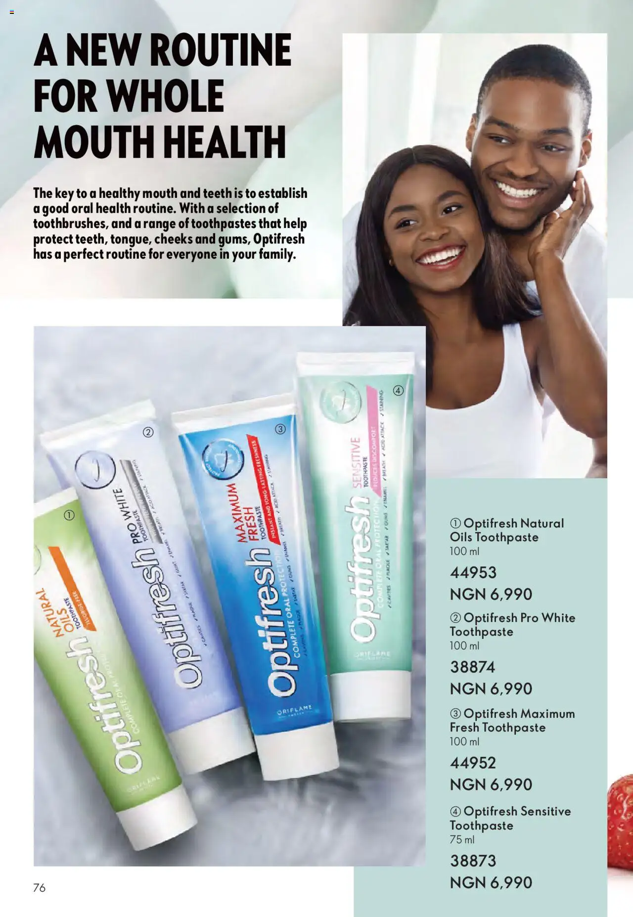 Oriflame - Catalogue  valid from 01.07.2025 | Page: 76 | Products: Toothpaste