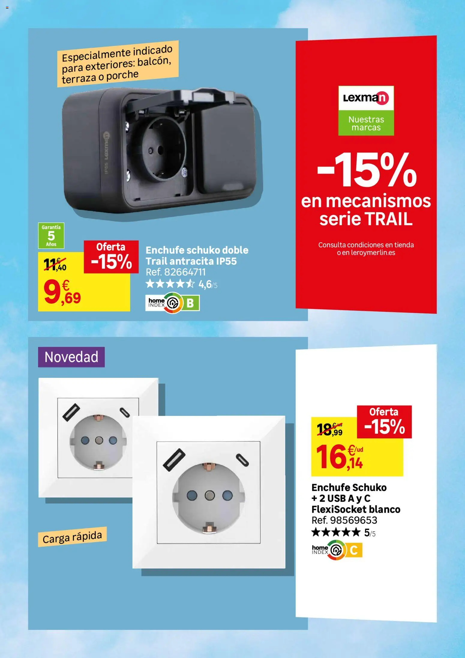 Leroy Merlin catálogo │ válido desde el 21.04.2026 | Página: 80 | Productos: USB, Enchufe