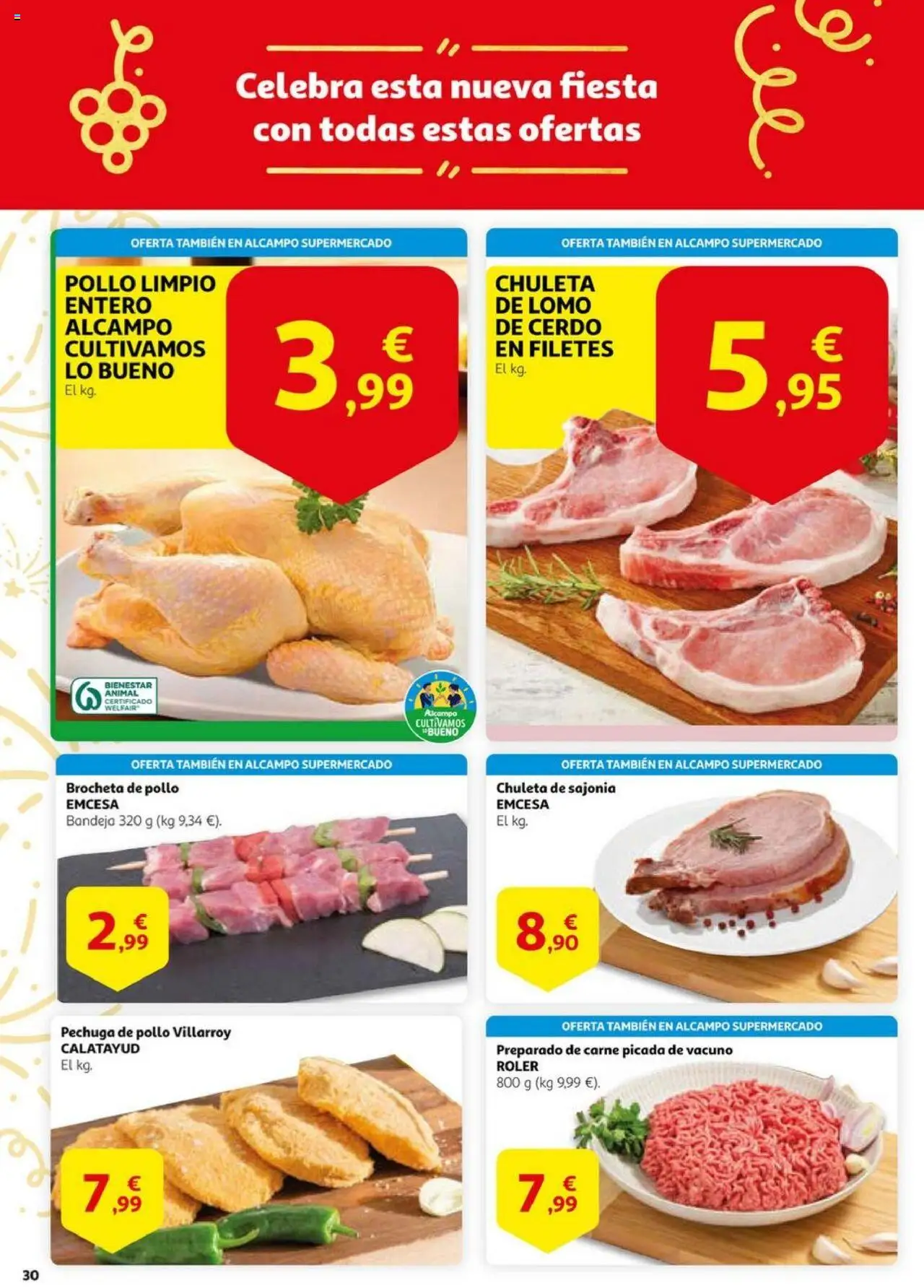 Alcampo - HG Unificado Nacional  │ válido desde el 03.06.2025 | Página: 30 | Productos: Cerdo, Bandeja