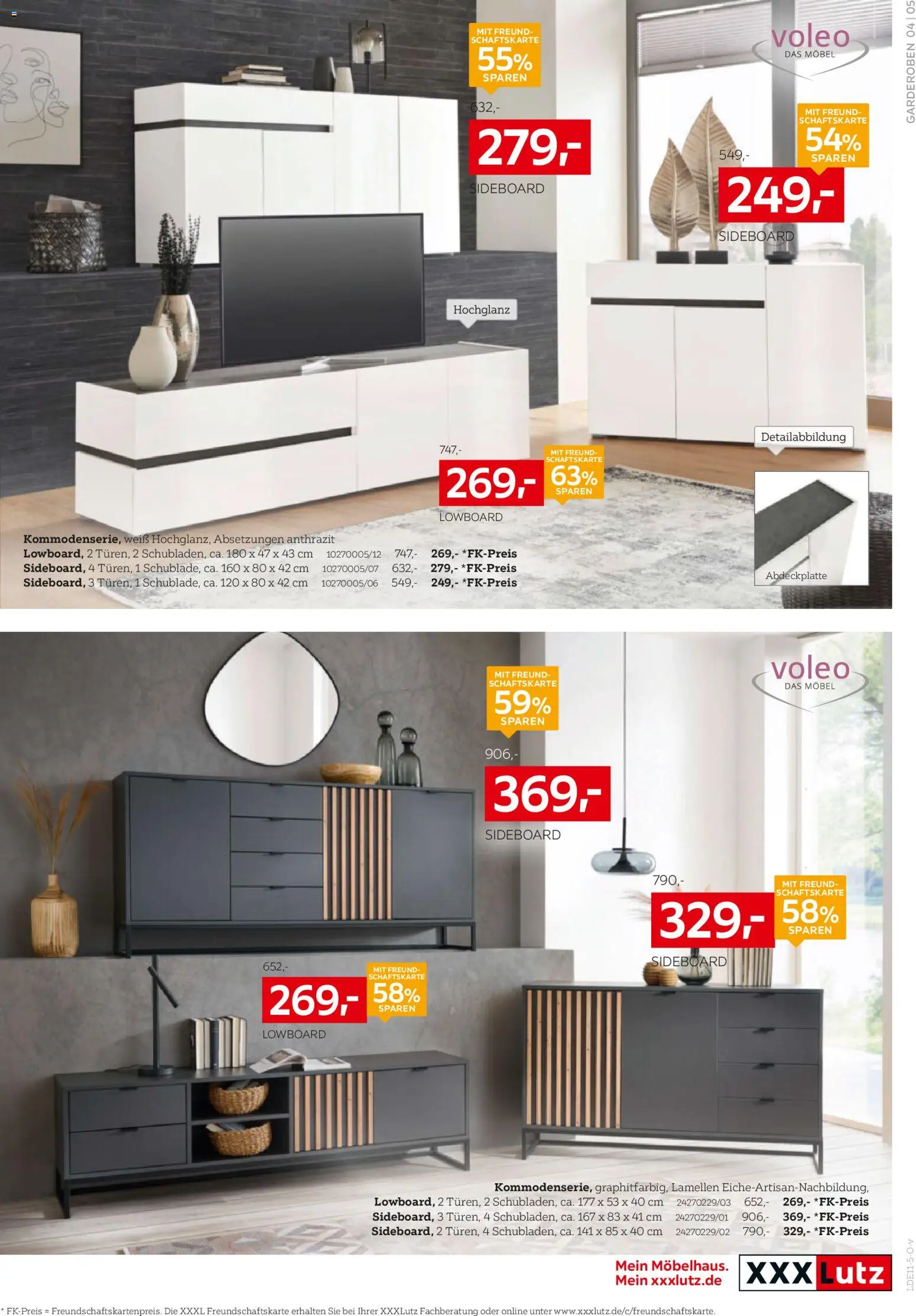 XXXL Lutz Aufbewahrung & Deko – gültig ab 16.11.2025 | Seite: 5 | Produkte: Sideboard, Lowboard