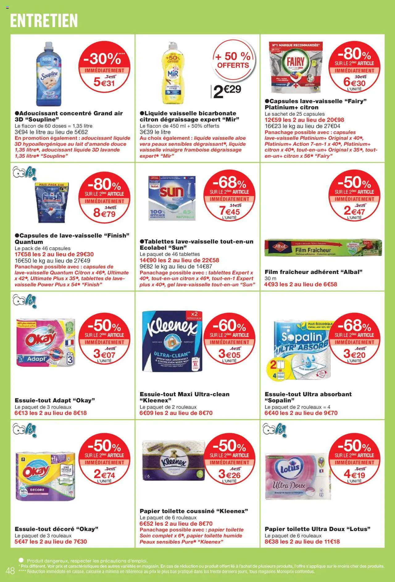 {H1} | Page: 48 | Produits: Citron, Fairy, Liquide vaisselle, Rouleau