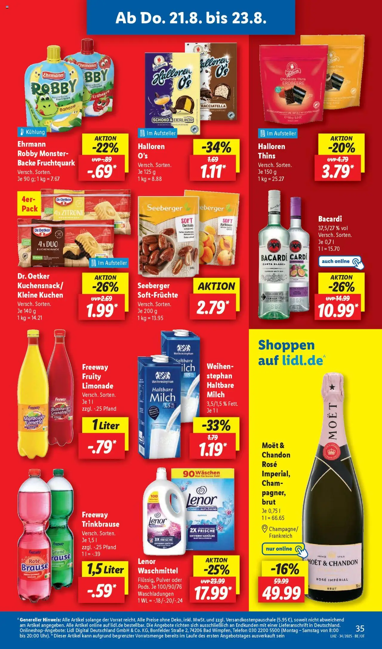 Lidl Prospekt Zossen	 - gültig ab dem 18.08.2025 | Seite: 59 | Produkte: Milch, Limonade, Monster, Zitrone