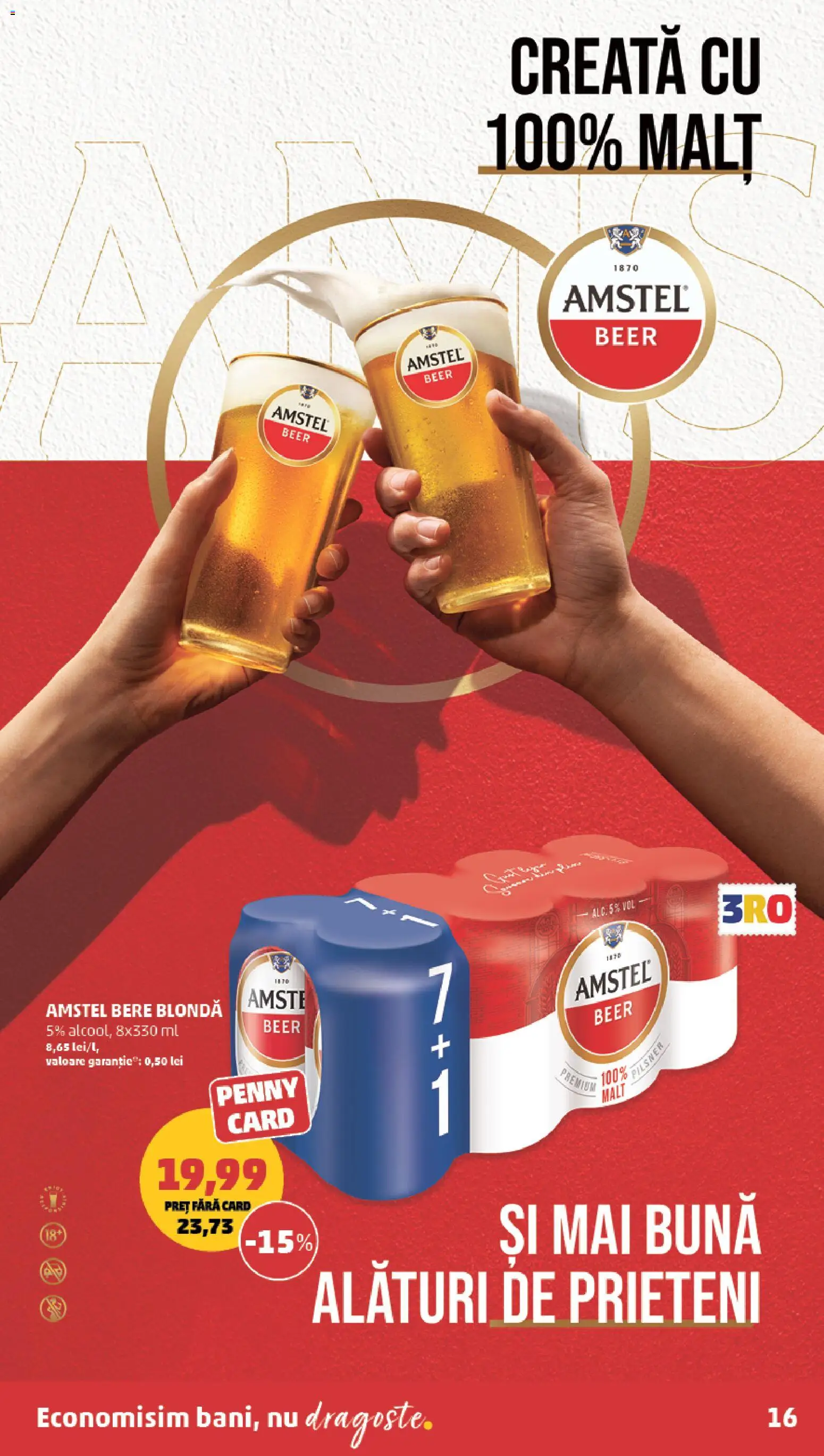 Noul catalog PENNY – valabil de la 15.04.2026 | Pagină: 16 | Produse: Bere
