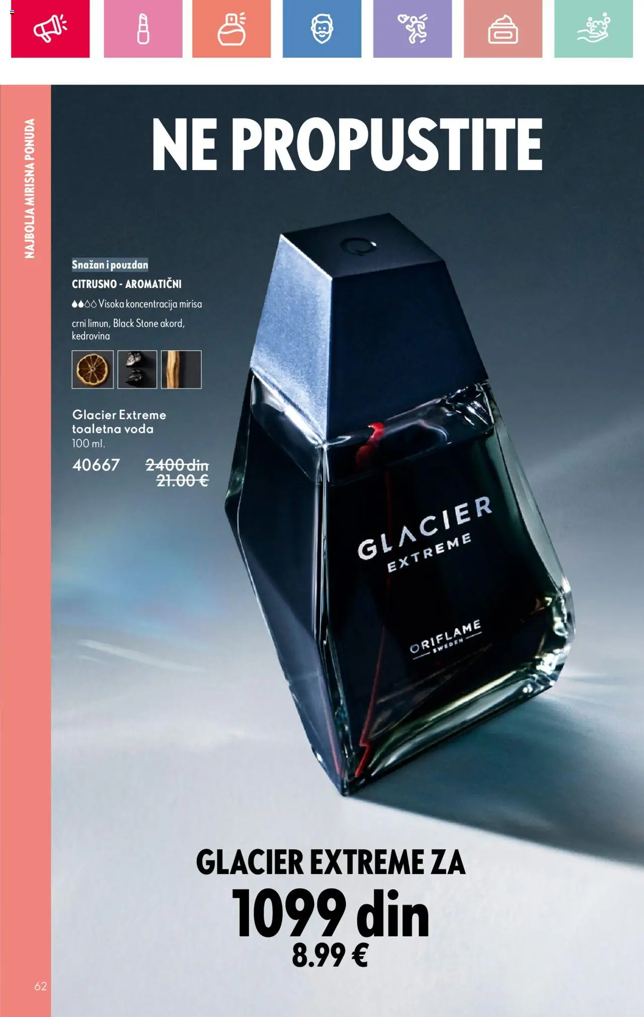 Oriflame katalog - važi od 03.08.2025 | Strana: 62 | Proizvode: Toaletna voda, Voda