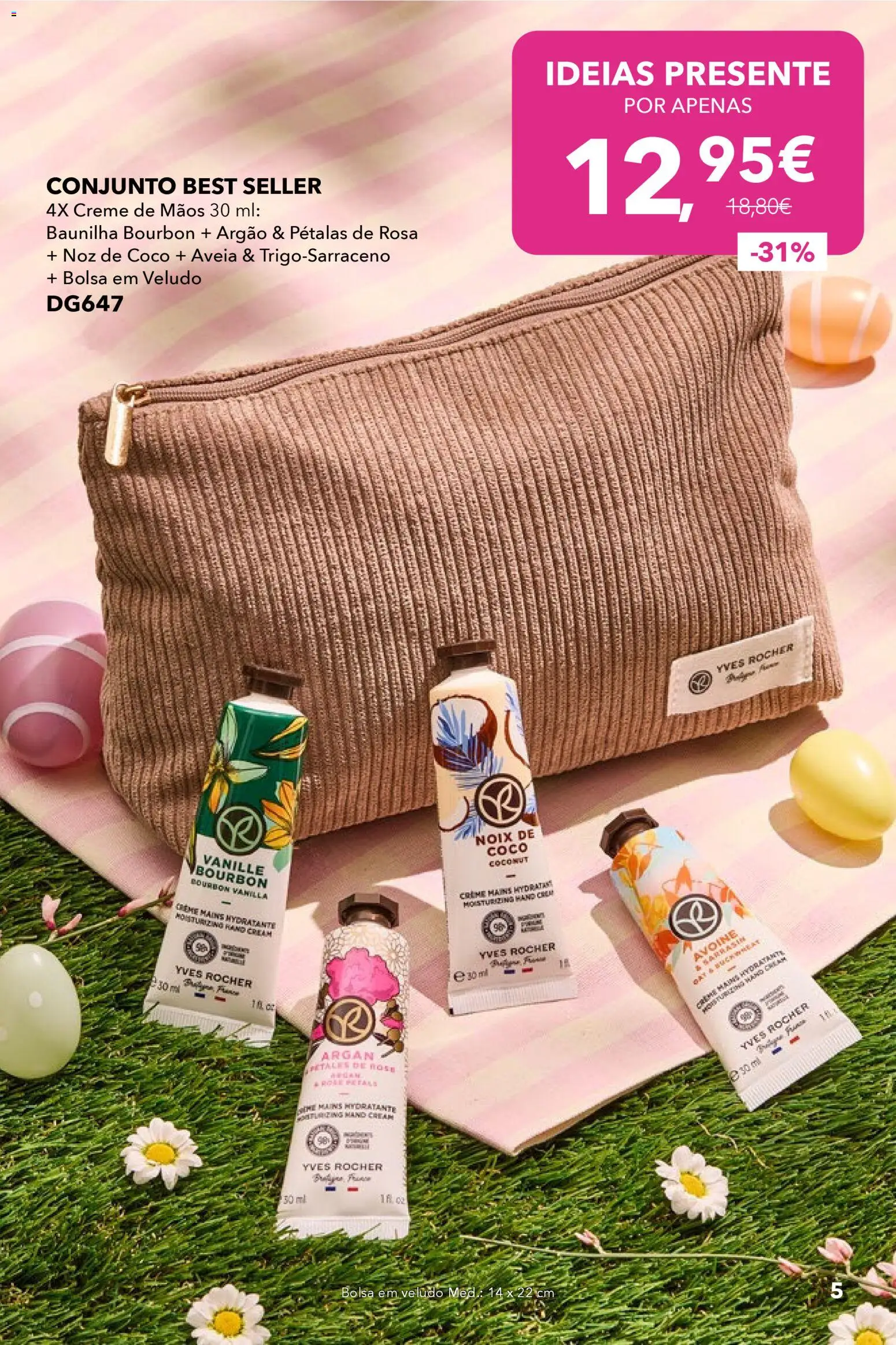 Yves Rocher - Pascoa feliz  │ válido de 20.03.2026 | Página: 5 | Produtos: Aveia, Bolsa, Creme