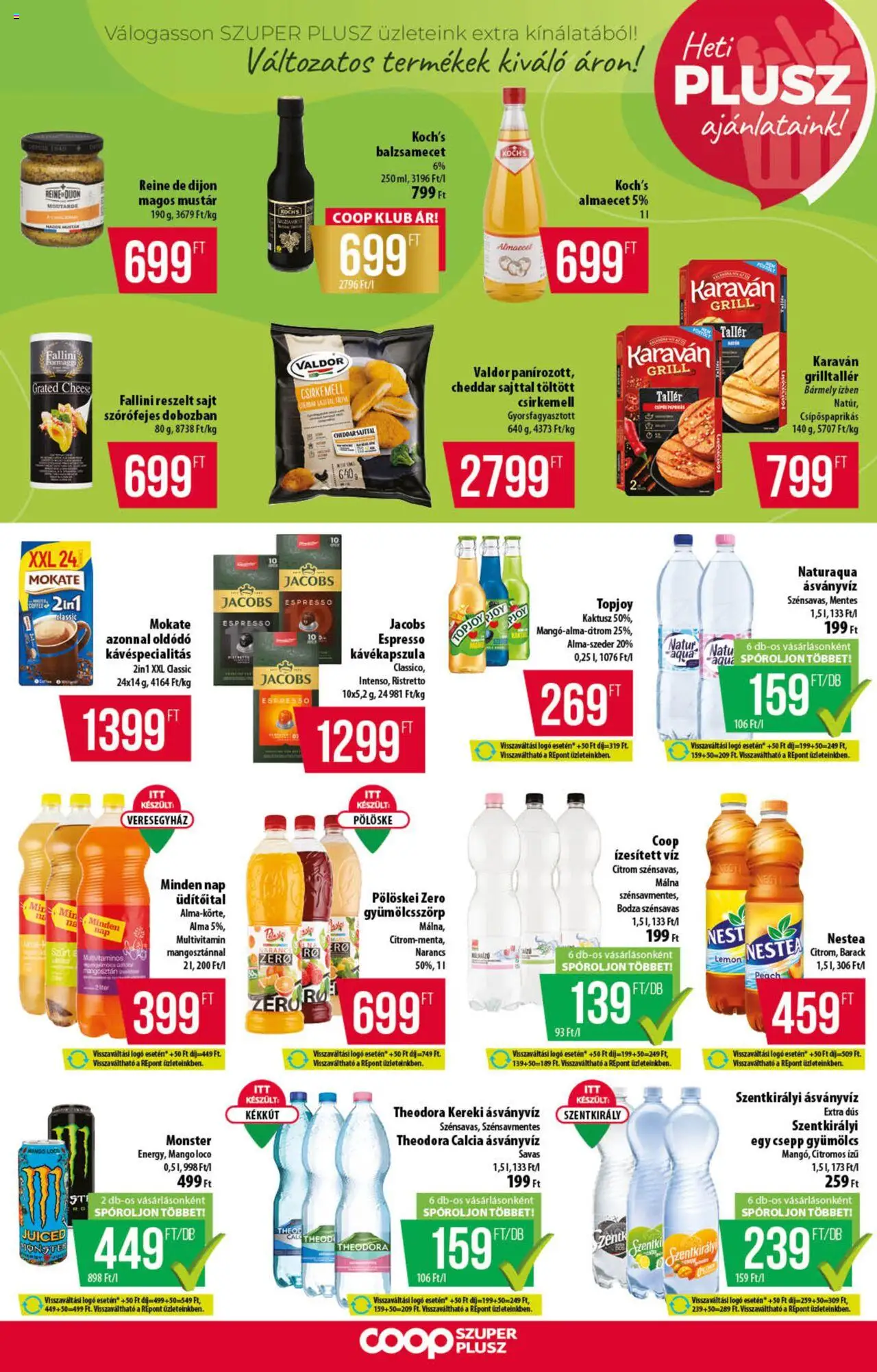 COOP akciós ujság - amely érvényes a következő dátumtól: 07.08.2025 | Oldal: 9 | Termékek: Málna, Grill, Ásványvíz, Csirkemell
