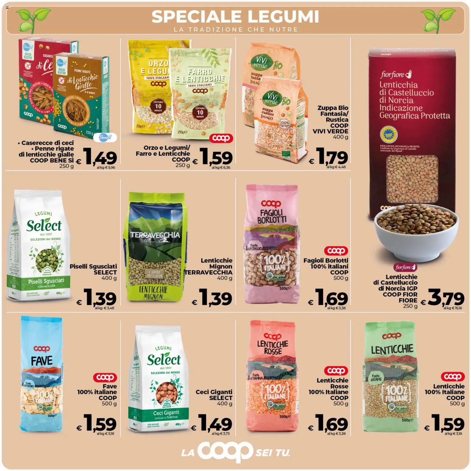 Volantino COOP del 24.02.2026 | Pagina: 13 | Prodotti: Legumi, Fagioli, Lenticchie, Penne
