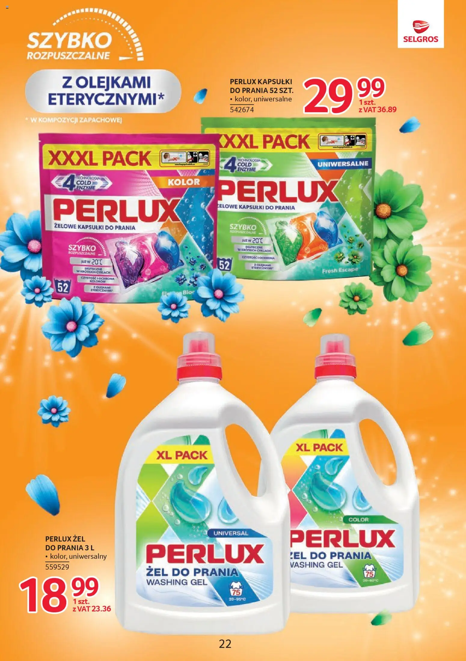 Selgros cash&carry - Markowe Produkty od 09.04.2026 | Strona: 20 | Produkty: Kapsułki do prania