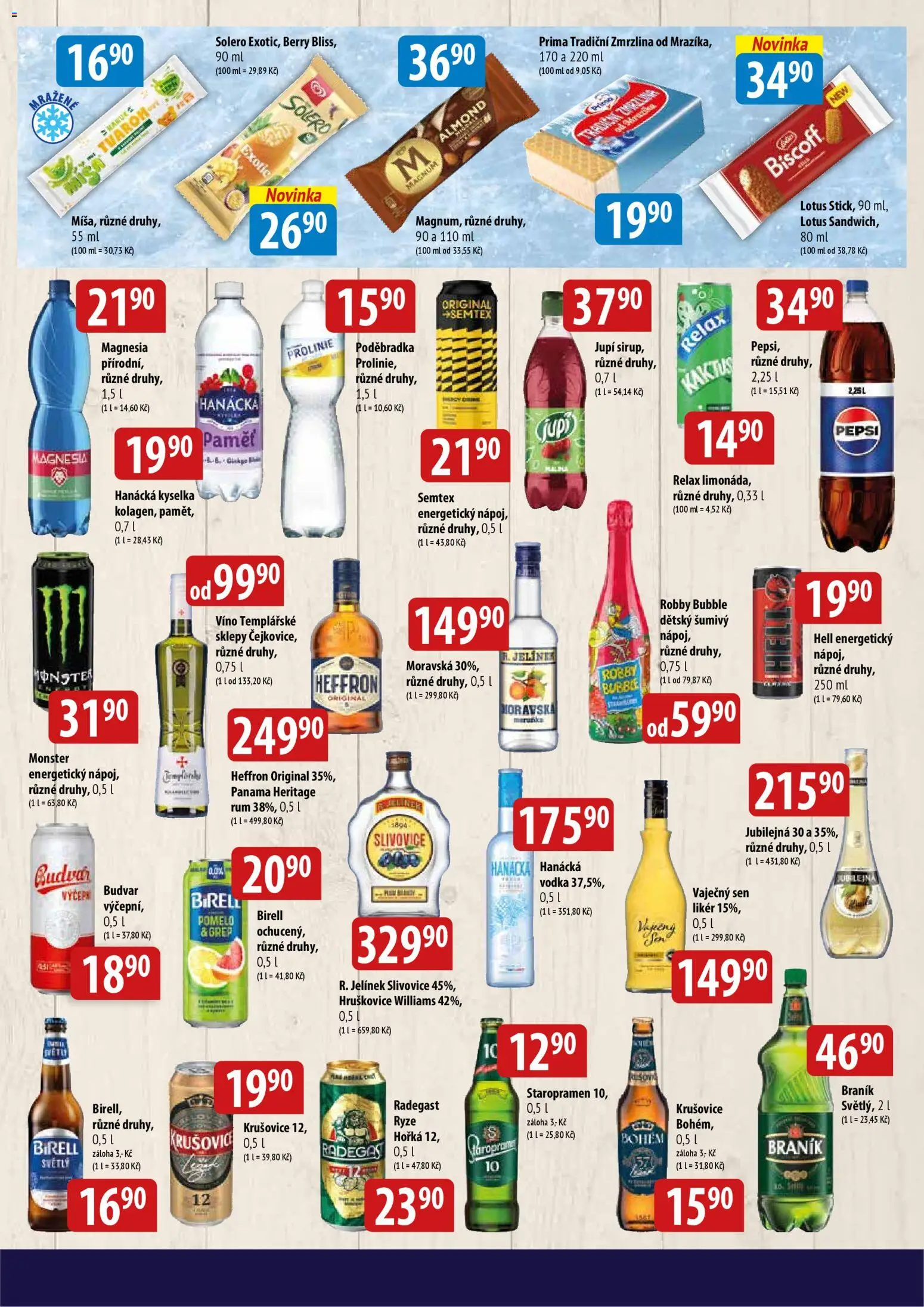 BALA velký leták Holba + od 01.04.2026 | Strana: 5 | Produkty: Pepsi, Zmrzlina, Likér, Braník